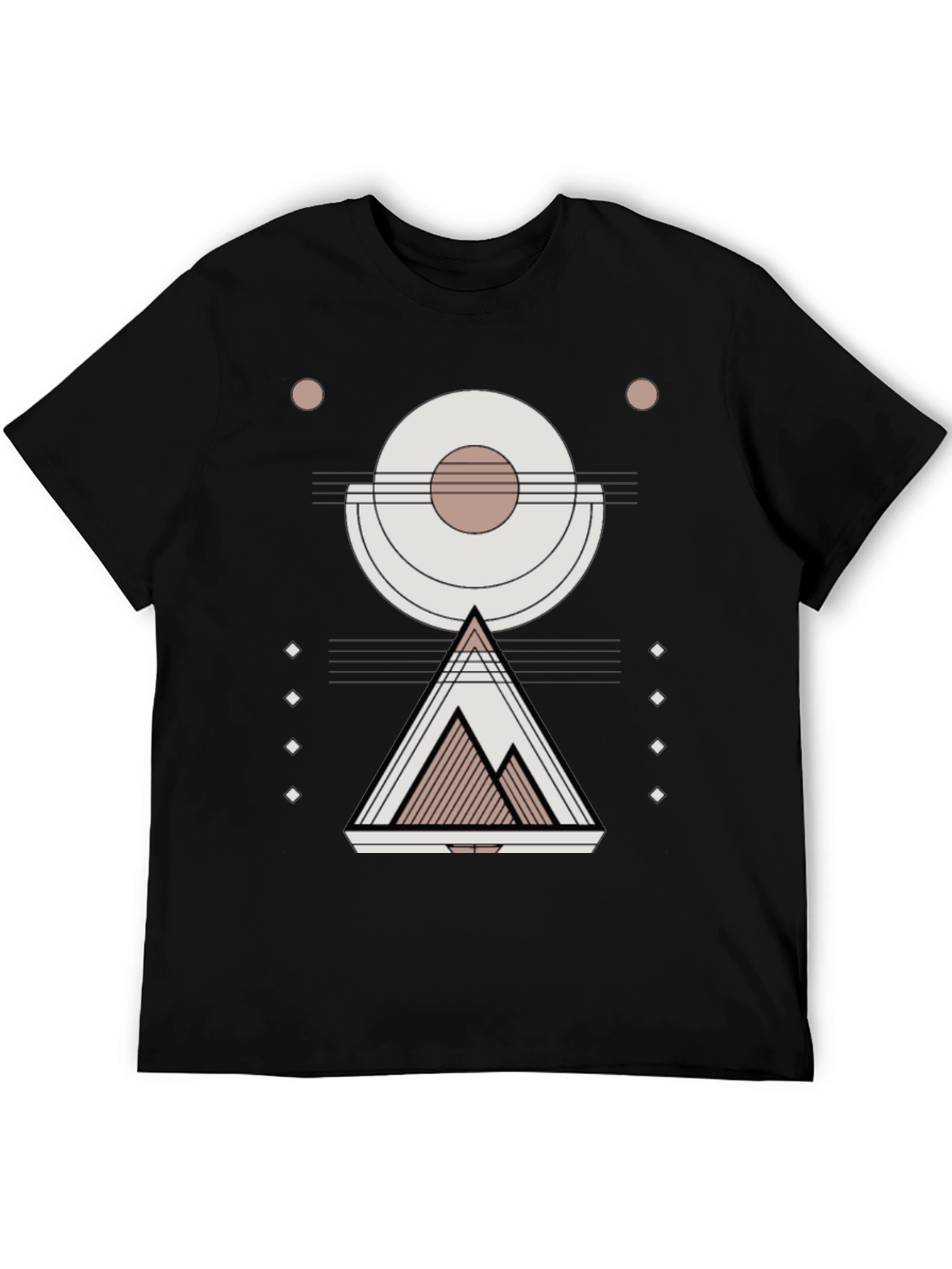 Geometric Mountain Graphic Print Tee