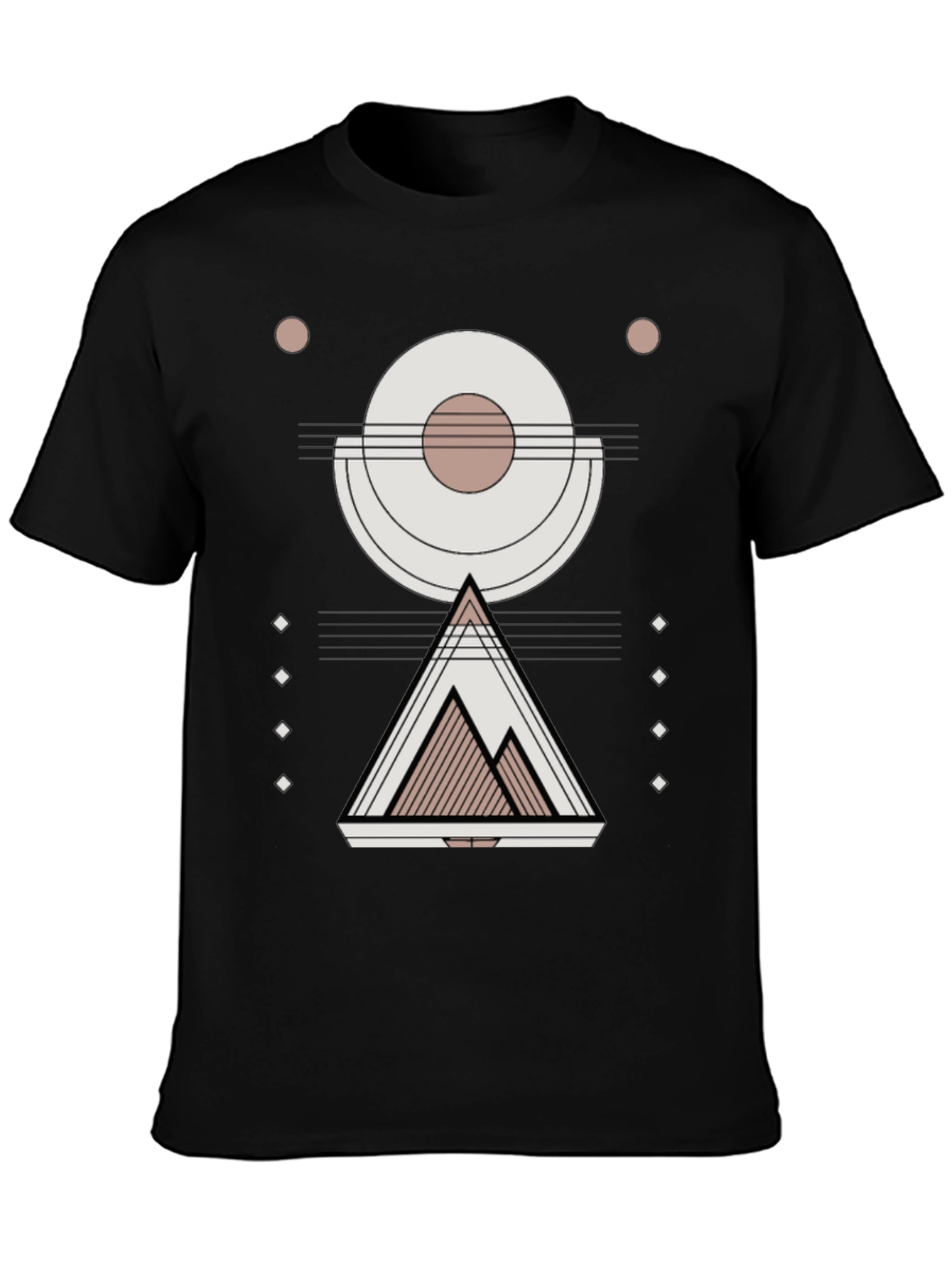 Geometric Mountain Graphic Print Tee