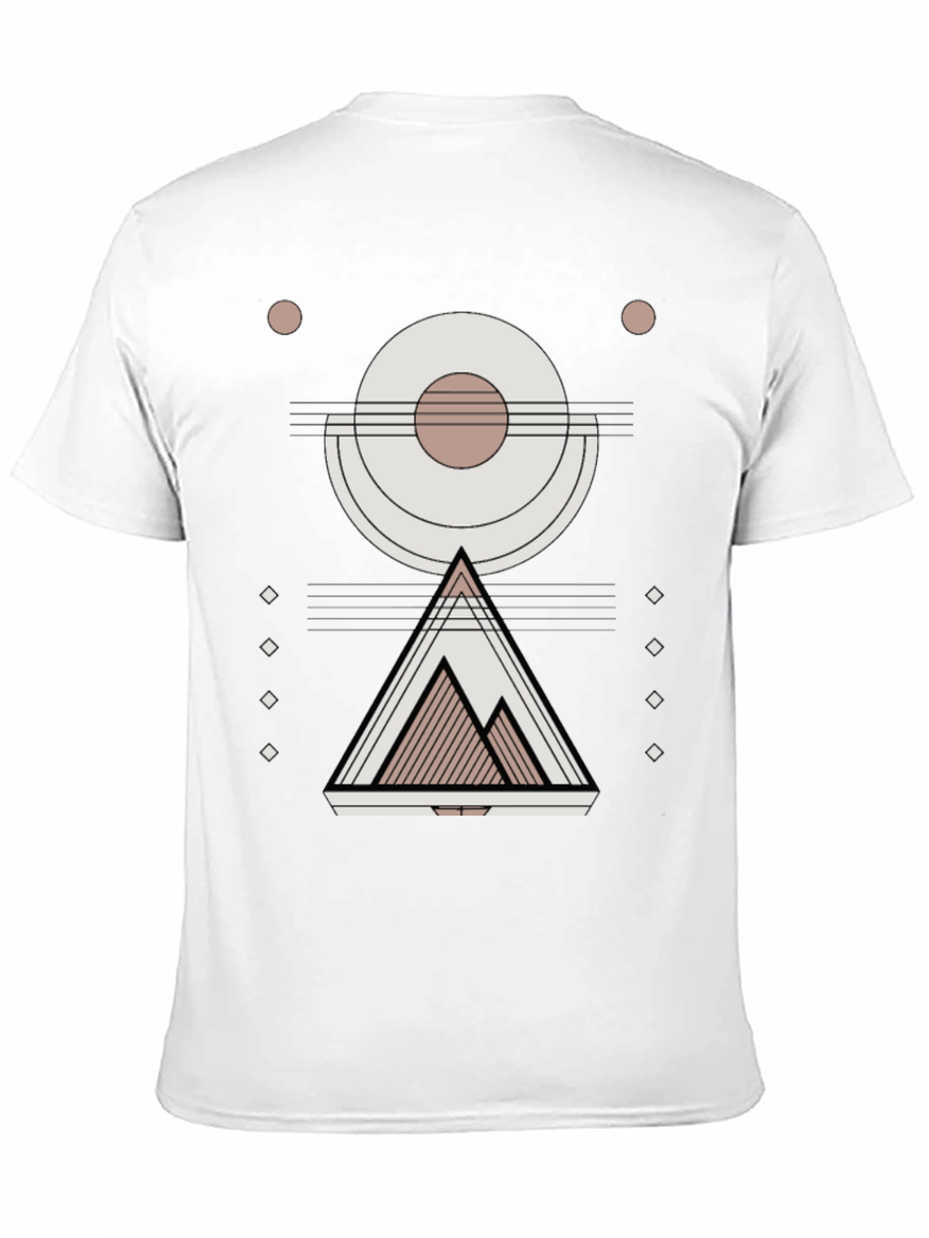 Geometric Mountain Graphic Print Tee
