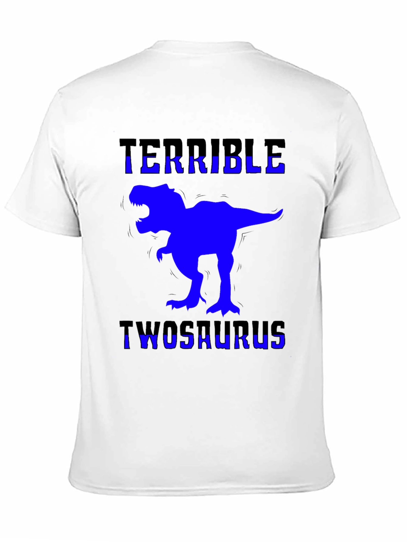 Terrible Twosaurus T-Shirt Funny Dinosaur 2nd Birthday Tee