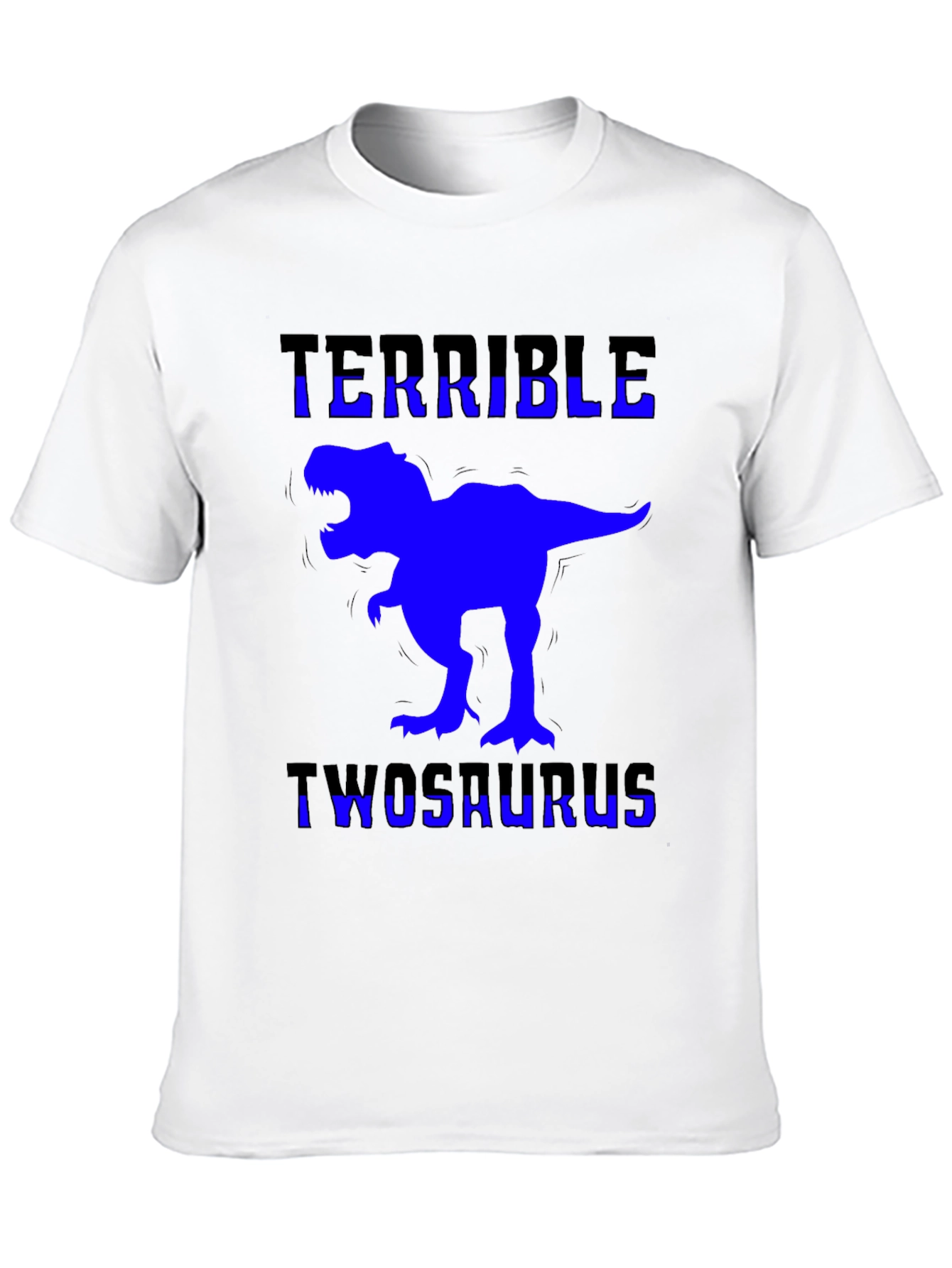 Terrible Twosaurus T-Shirt Funny Dinosaur 2nd Birthday Tee