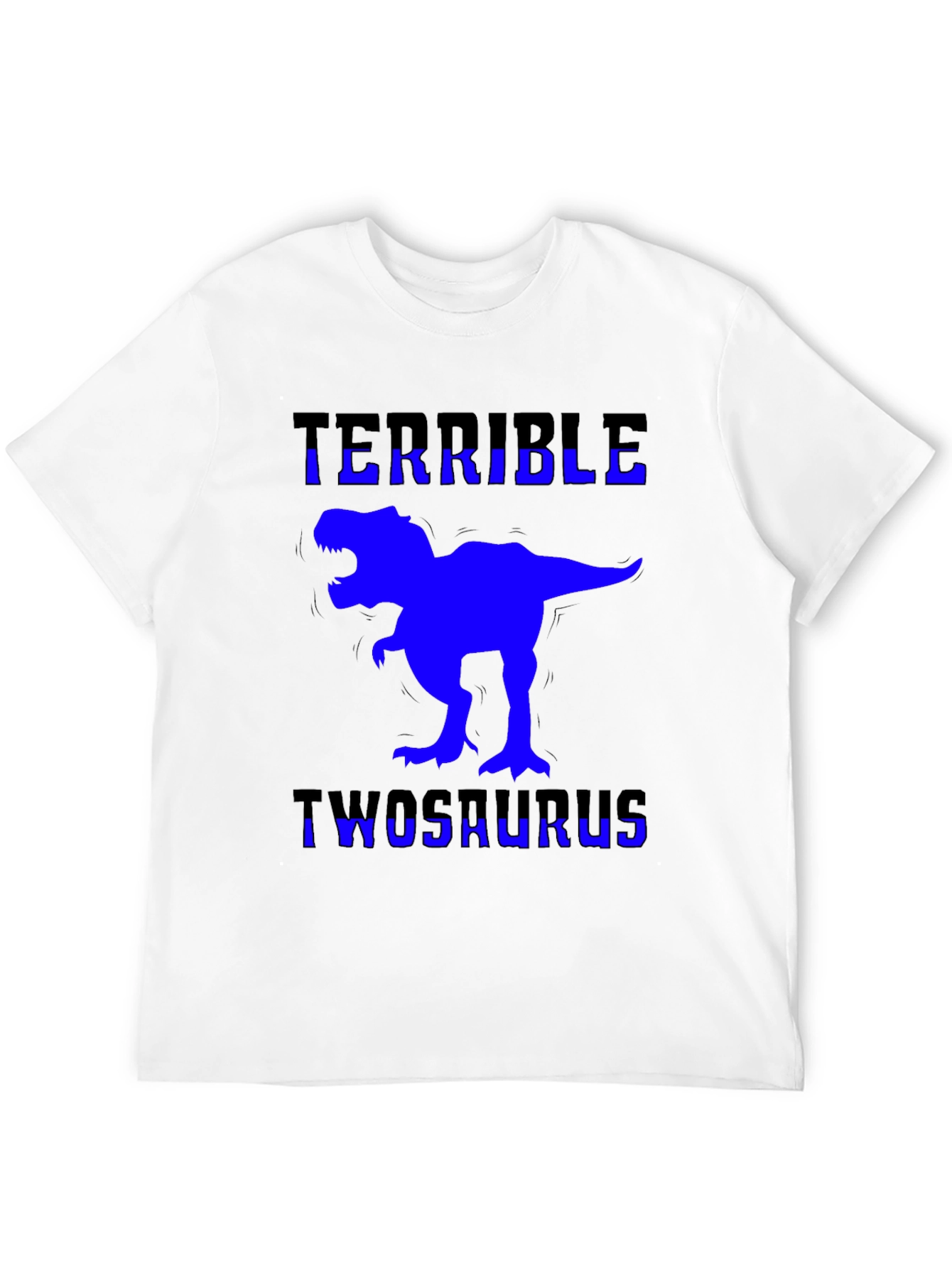 Terrible Twosaurus T-Shirt Funny Dinosaur 2nd Birthday Tee