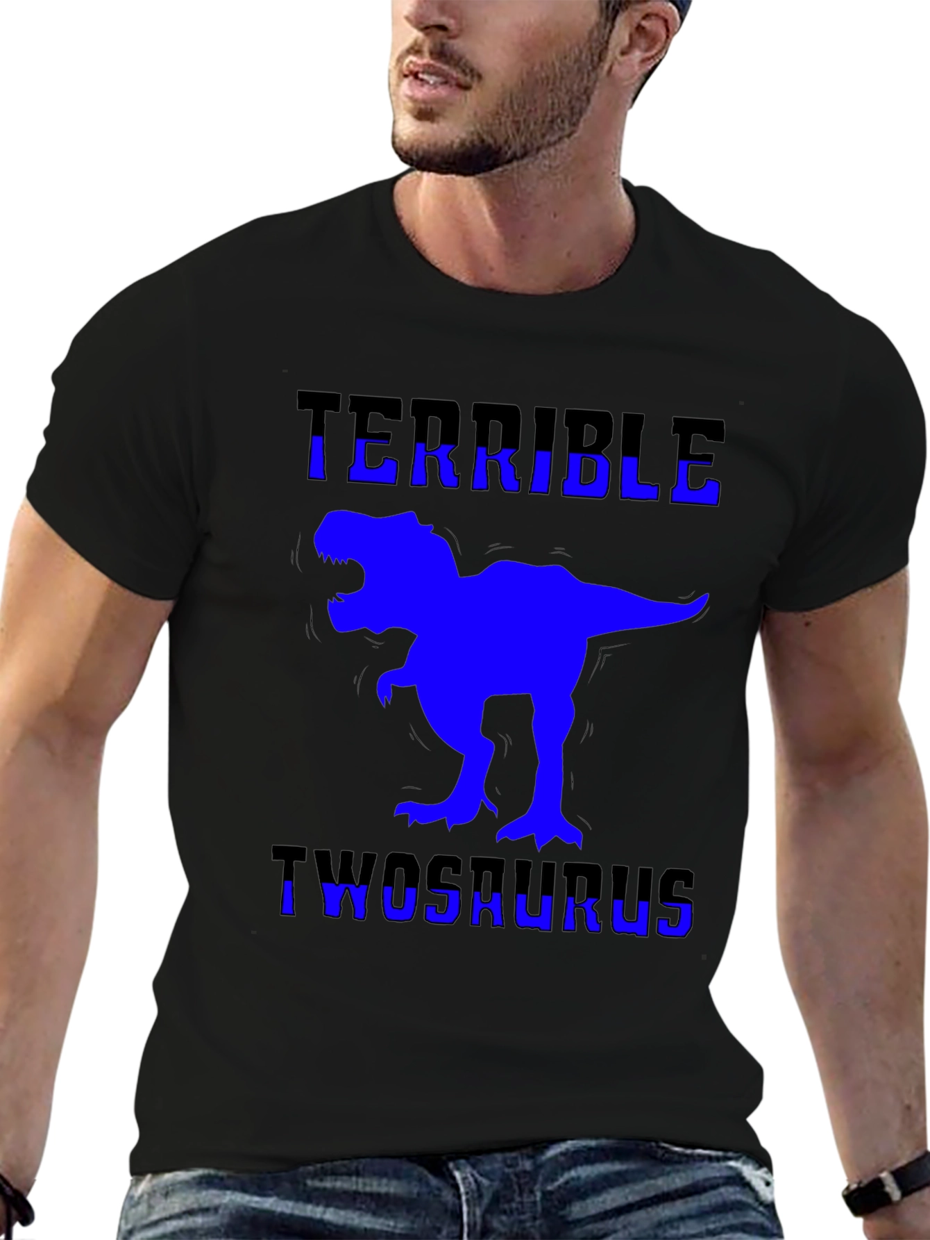 Terrible Twosaurus T-Shirt Funny Dinosaur 2nd Birthday Tee