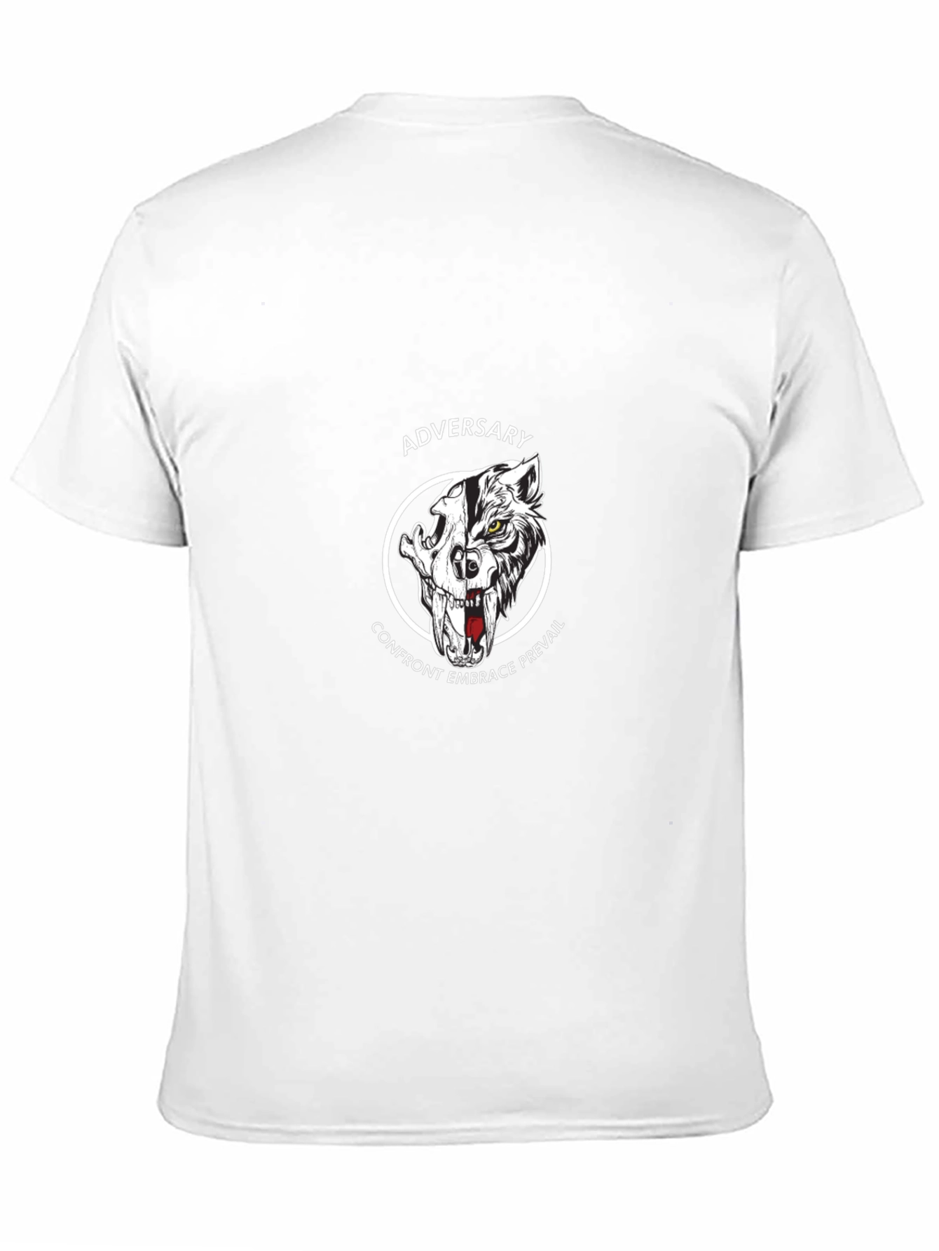 Adversary Wolf Graphic Print Black T-Shirt