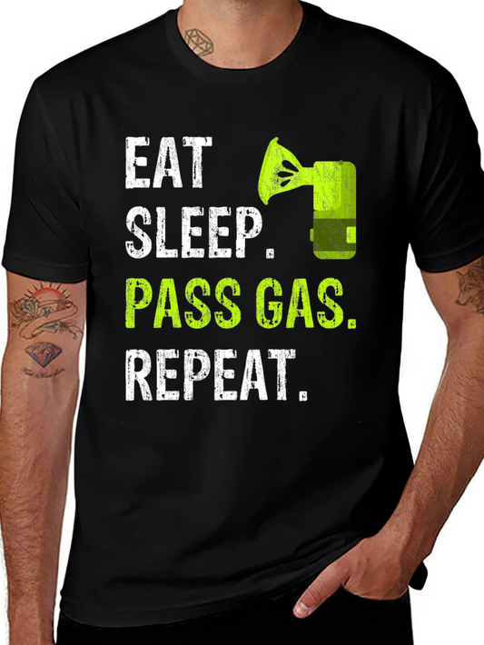 Eat Sleep Pass Gas Repeat Funny T-Shirt