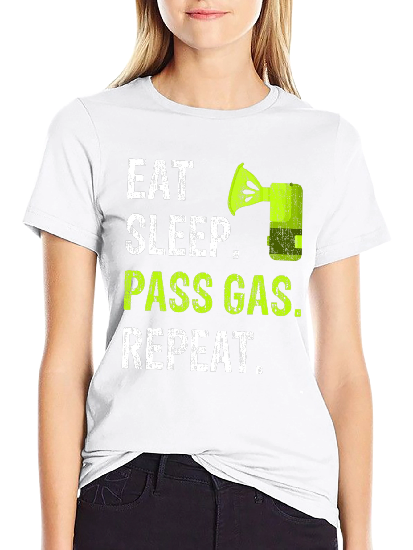 Eat Sleep Pass Gas Repeat Funny T-Shirt