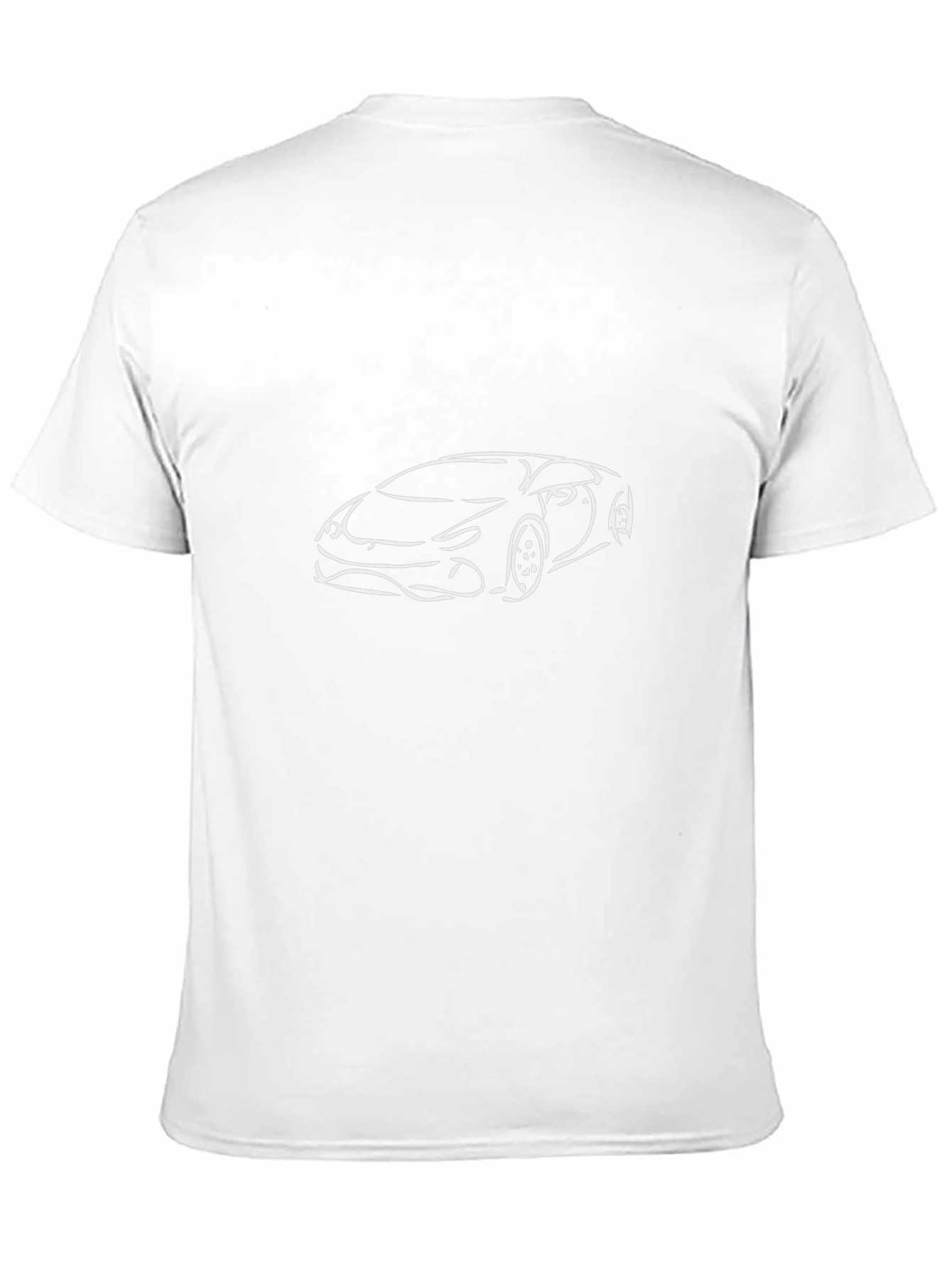 Black T-Shirt with Car Graphic