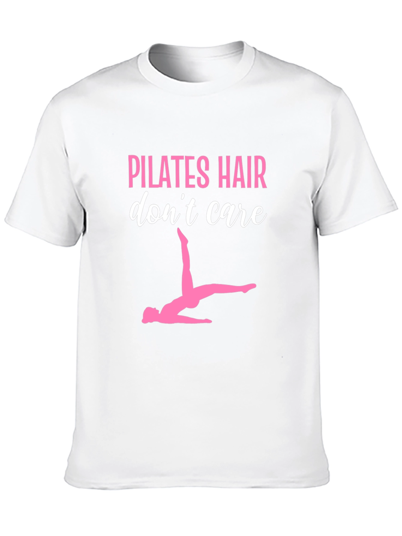 Pilates Hair Dont Care Black Graphic Tee