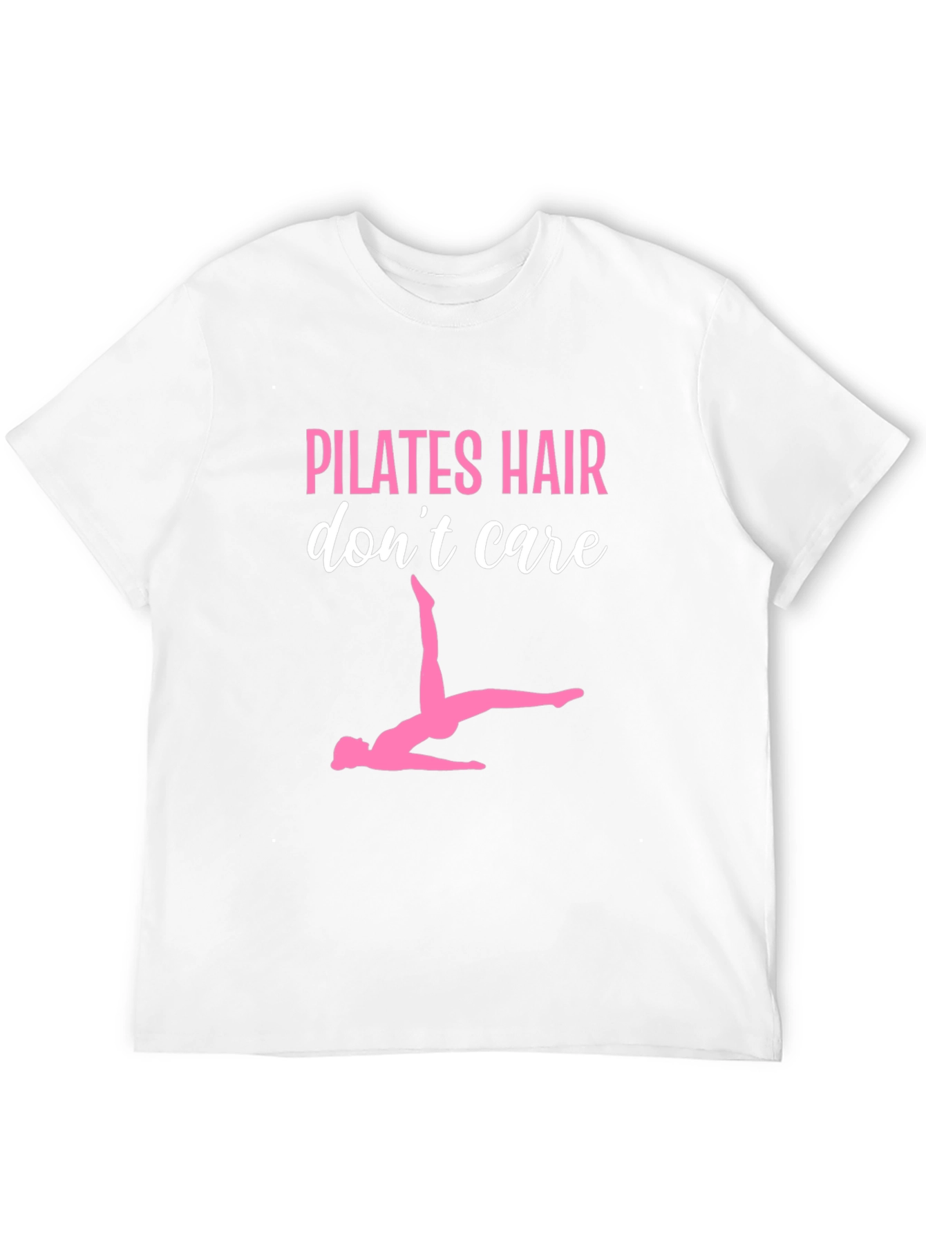 Pilates Hair Dont Care Black Graphic Tee