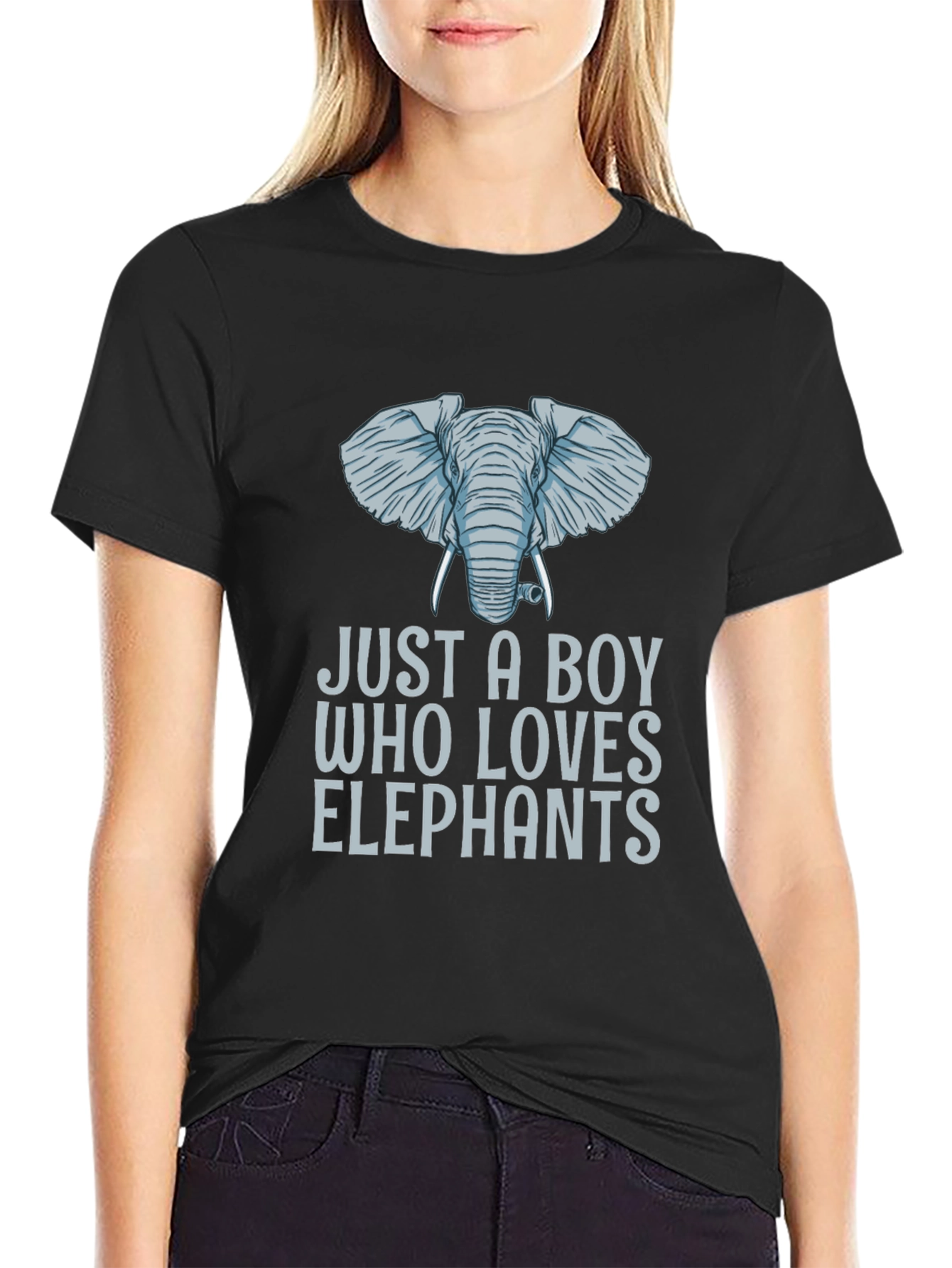 Just A Boy Who Loves Elephants T-Shirt