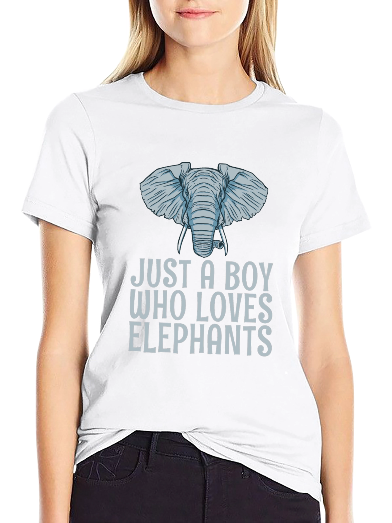 Just A Boy Who Loves Elephants T-Shirt