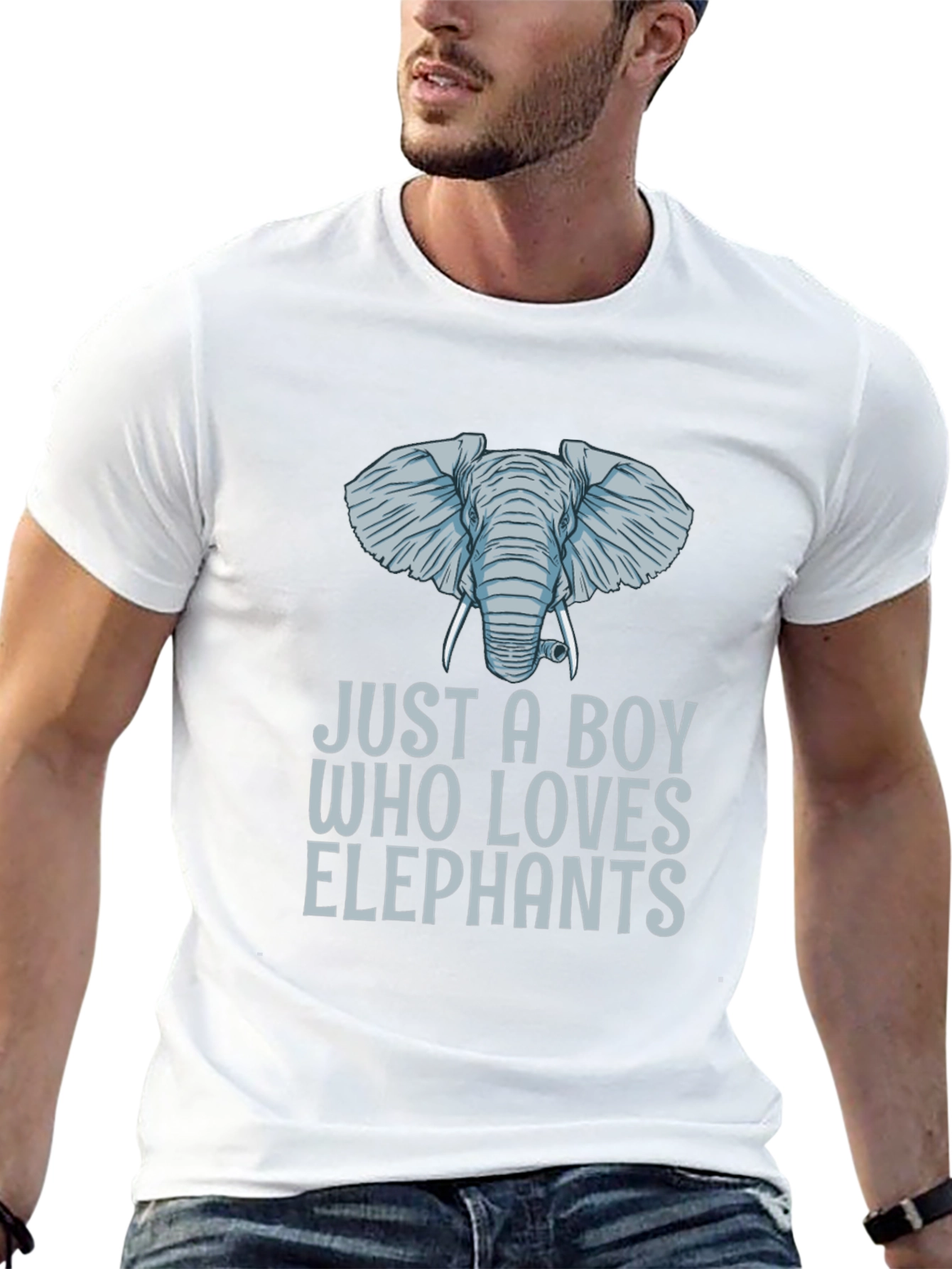 Just A Boy Who Loves Elephants T-Shirt