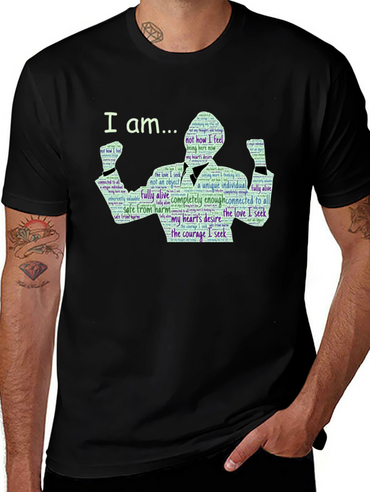I Am... Inspirational Word Art T-Shirt - Positive Affirmations