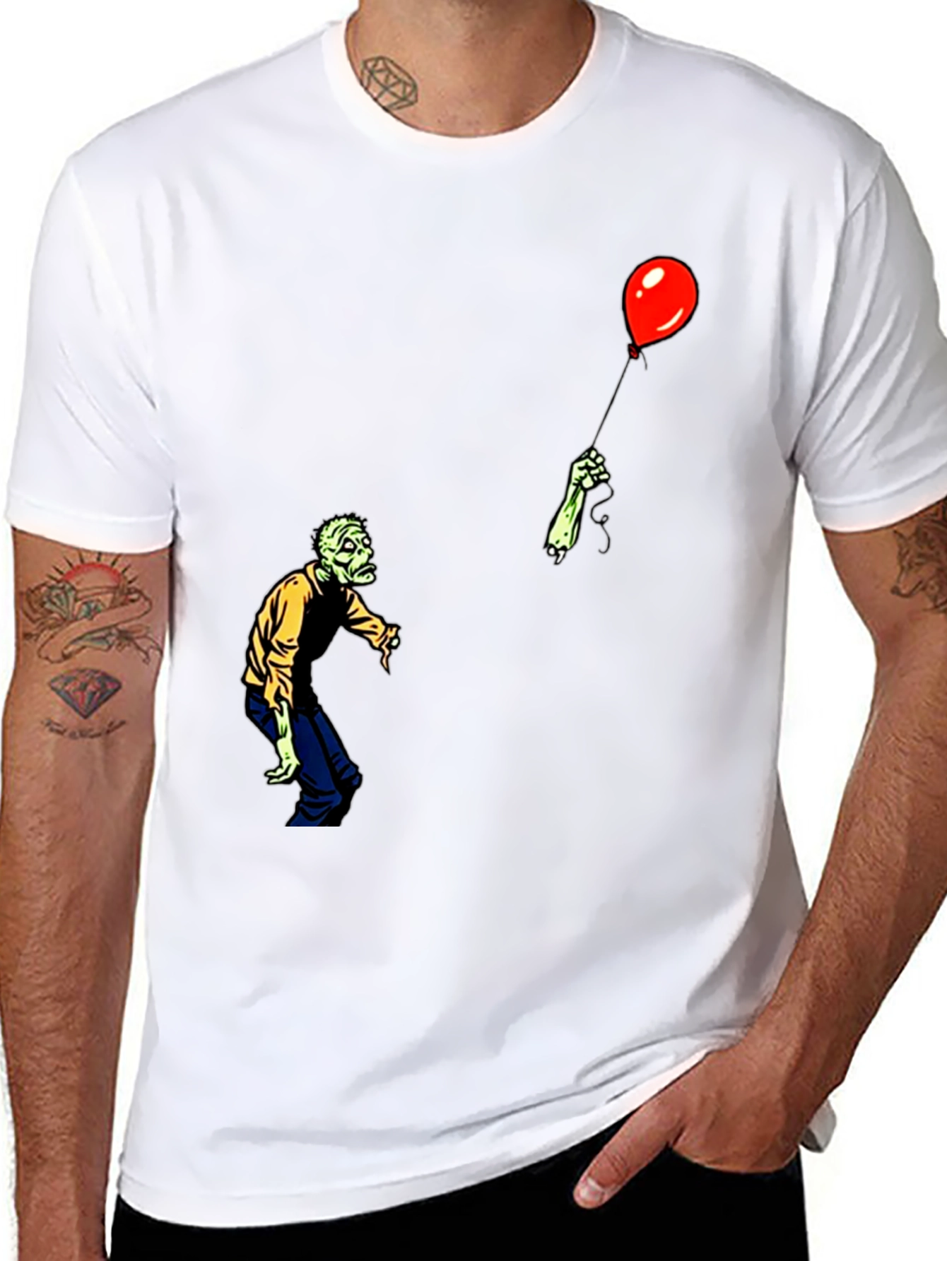 Zombie Balloon Graphic T-Shirt