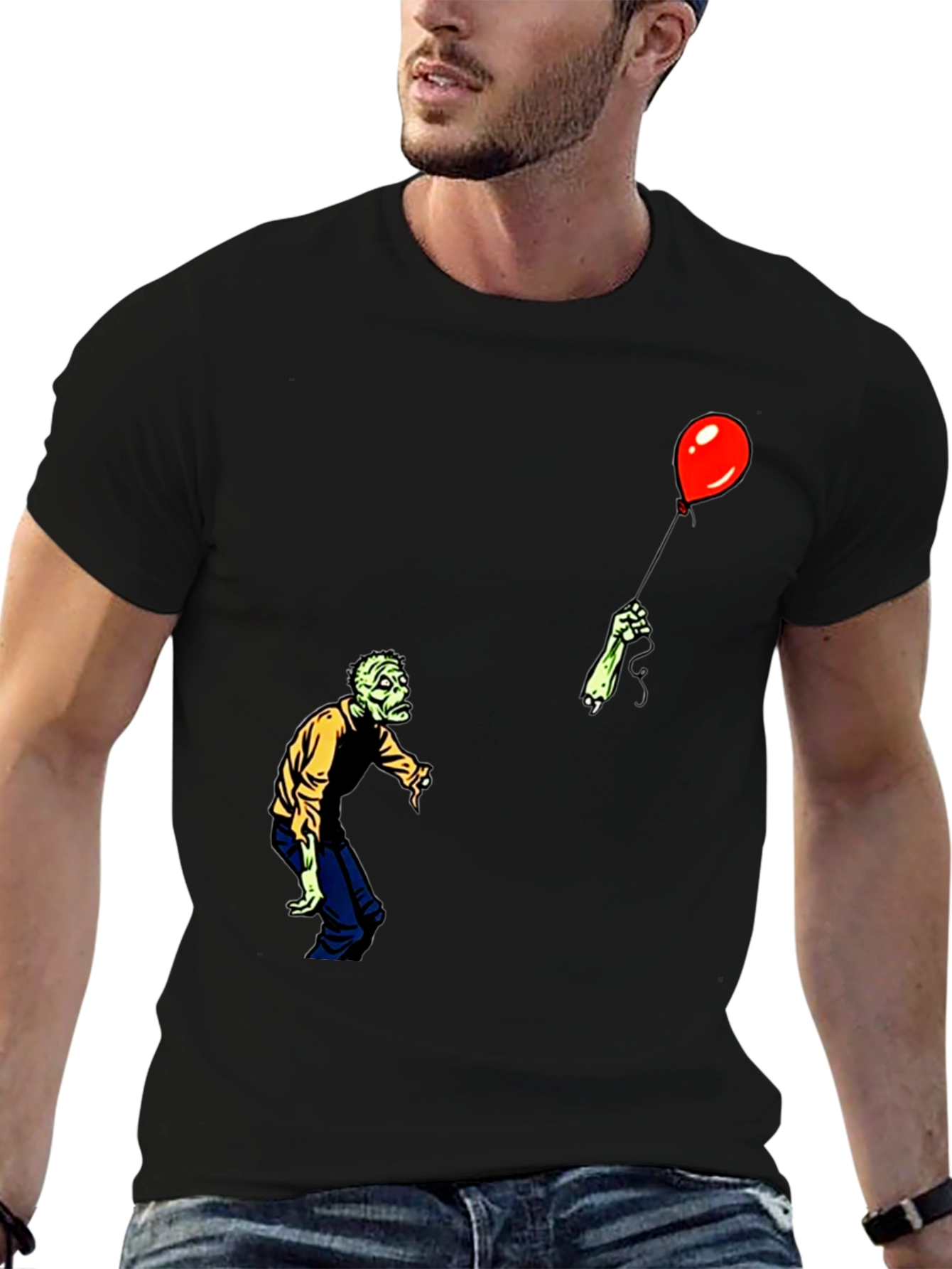 Zombie Balloon Graphic T-Shirt