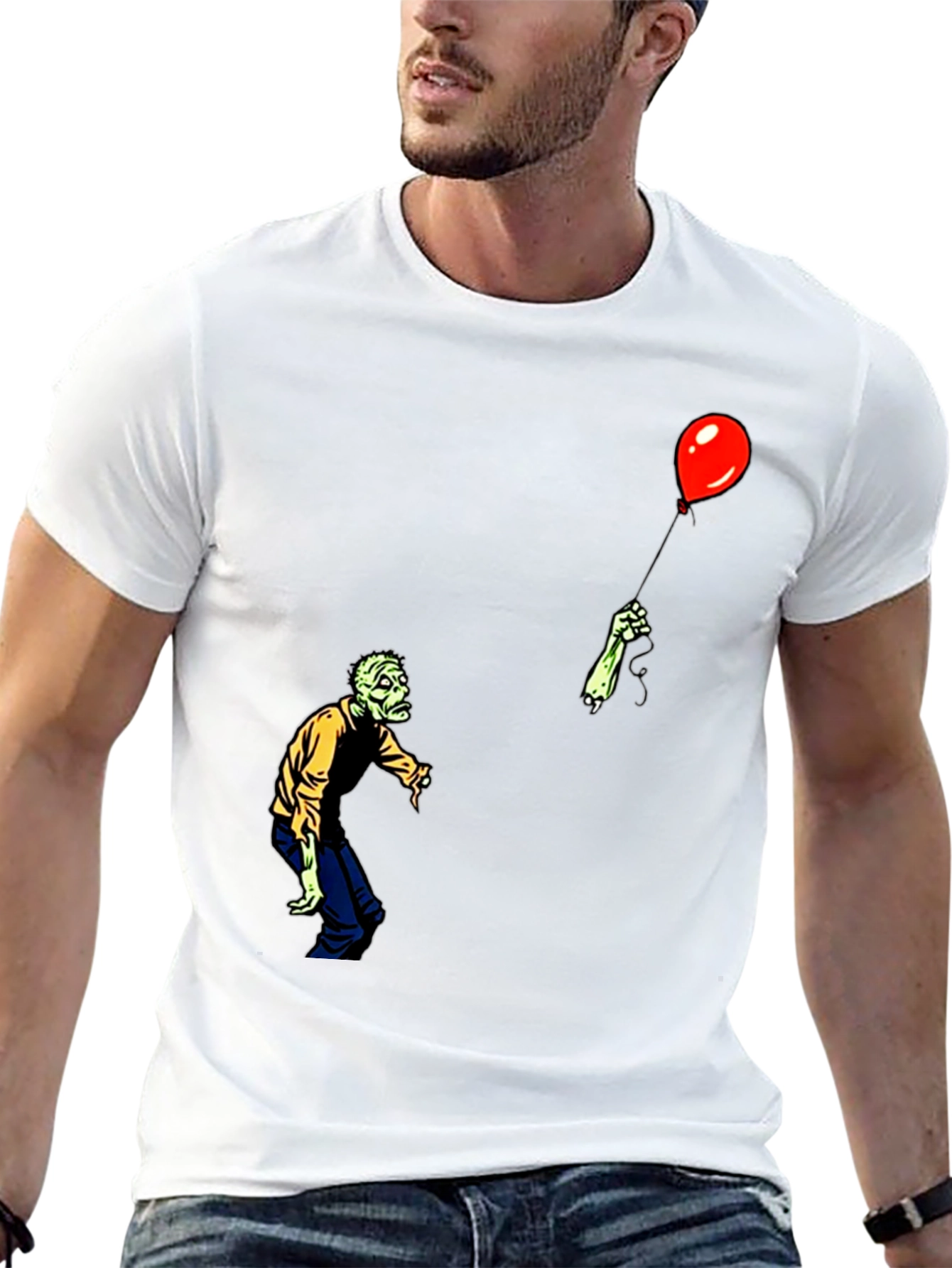Zombie Balloon Graphic T-Shirt