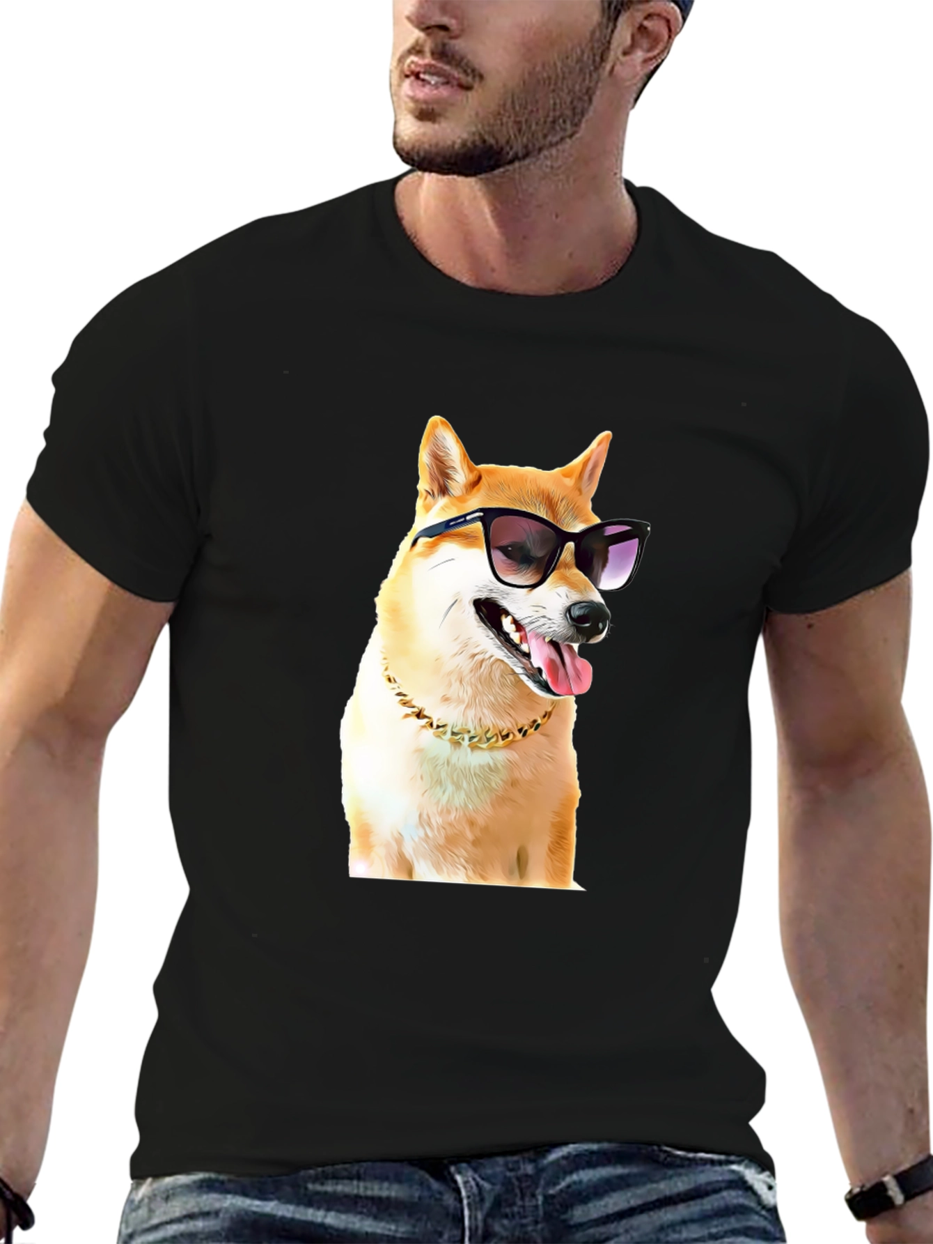 Cool Doge T-Shirt: Stylish Shiba Inu in Shades
