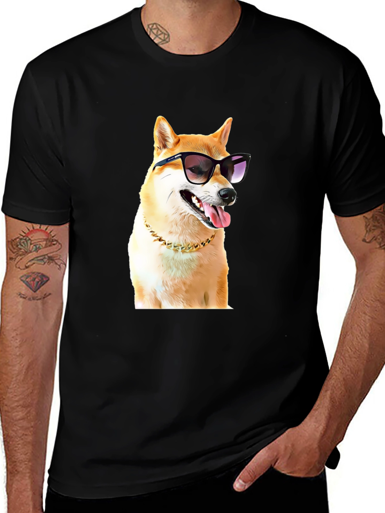 Cool Doge T-Shirt: Stylish Shiba Inu in Shades