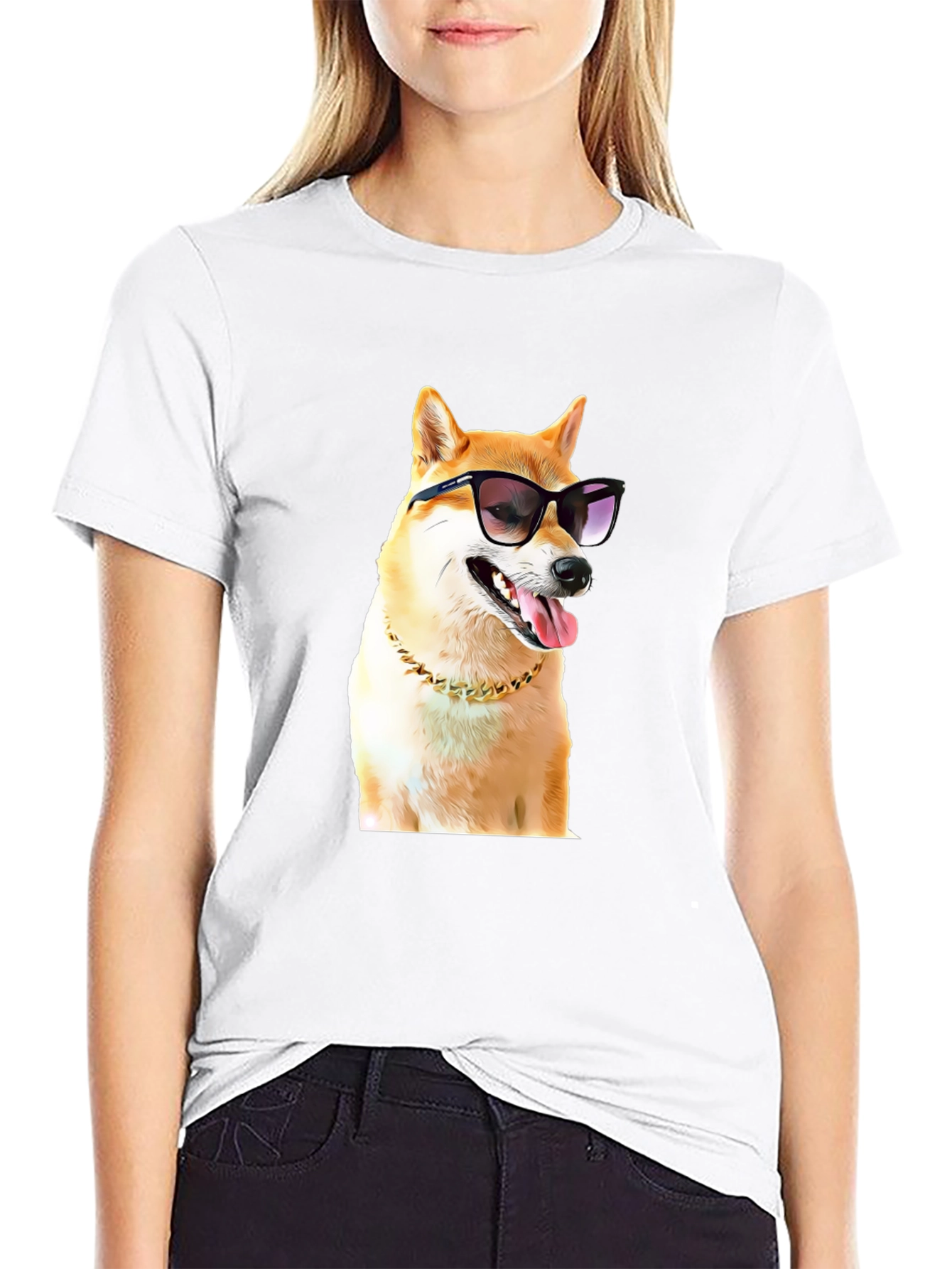 Cool Doge T-Shirt: Stylish Shiba Inu in Shades