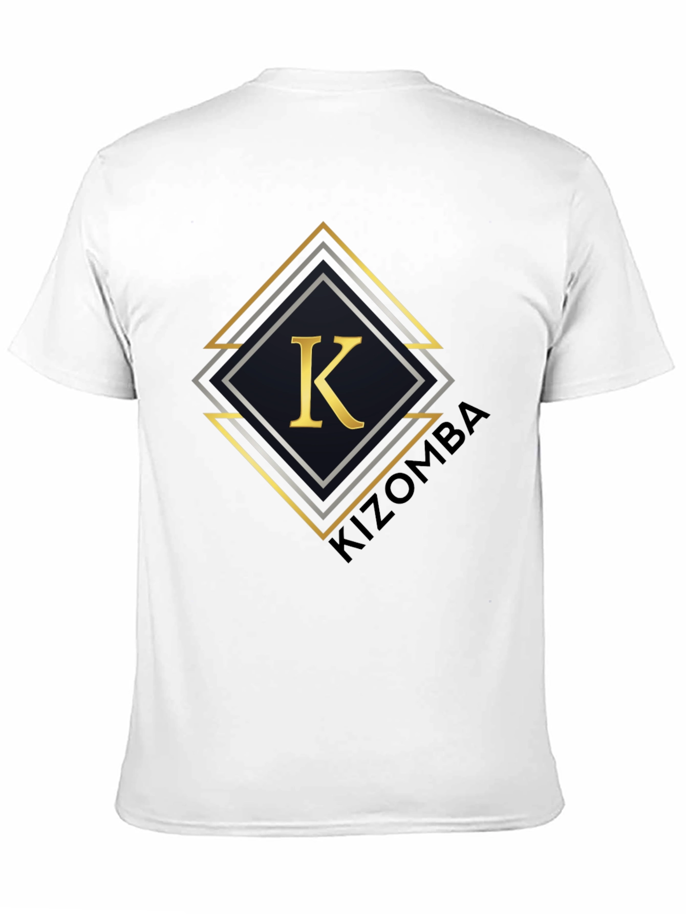 Stylish Black T-Shirt with Geometric K Design