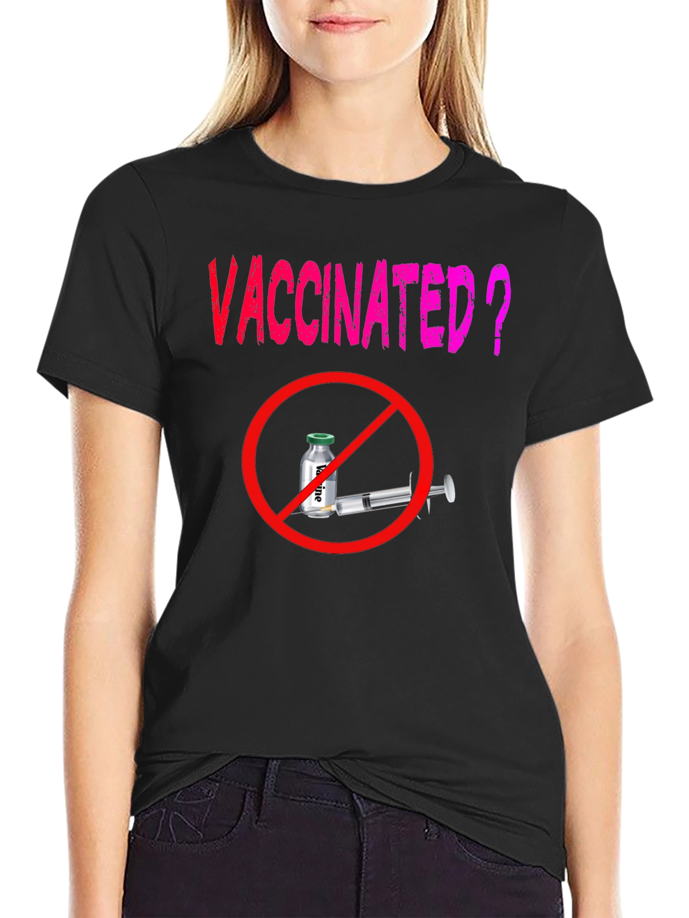 Vaccinated? T-Shirt - Anti-Vaccine Statement Tee