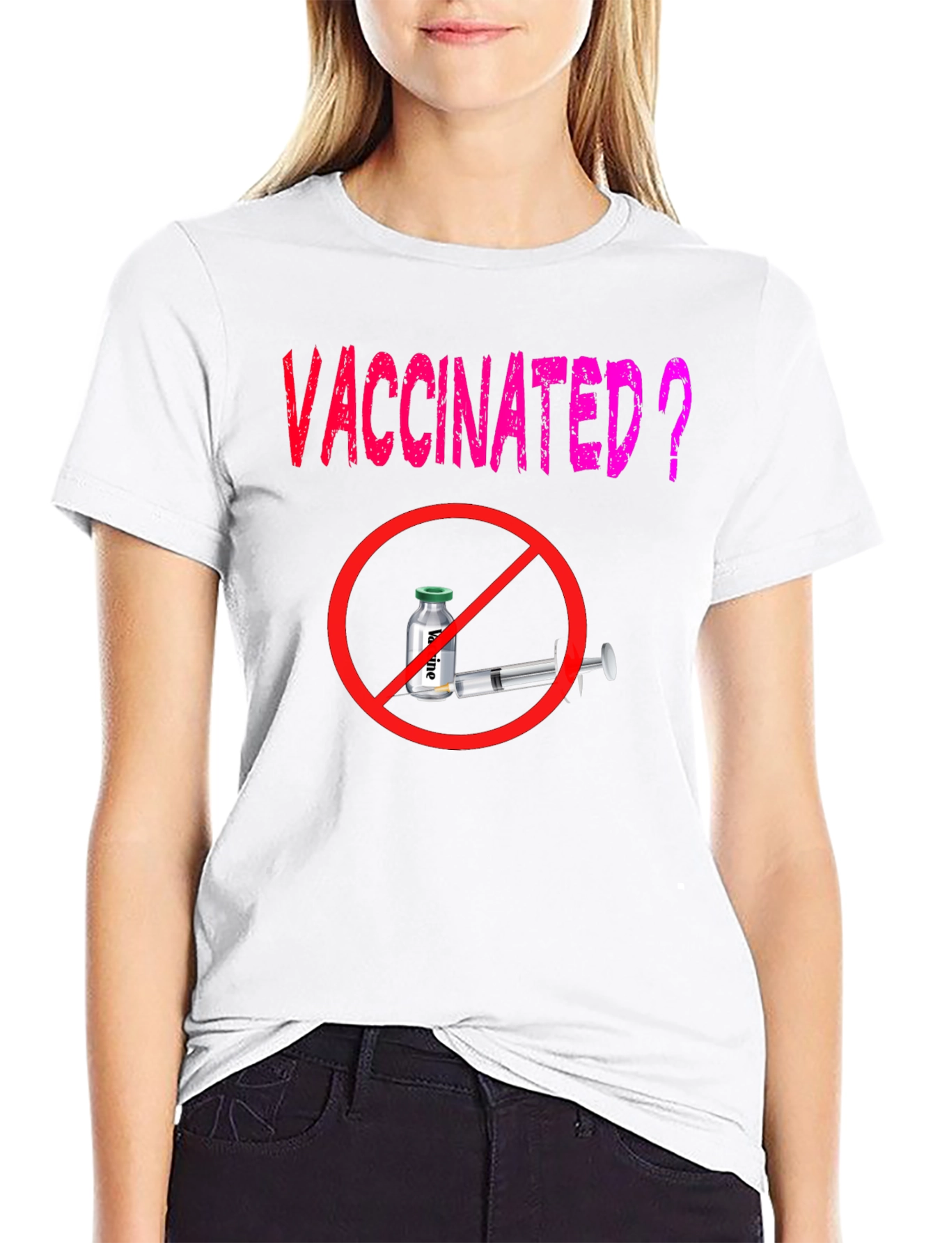 Vaccinated? T-Shirt - Anti-Vaccine Statement Tee
