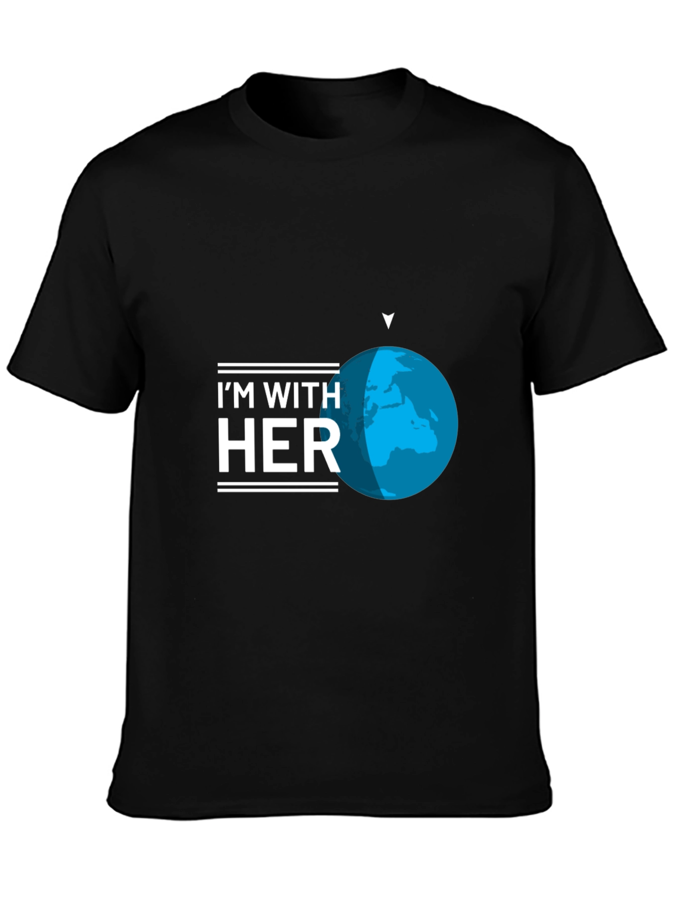 Im With Her Earth Graphic T-Shirt