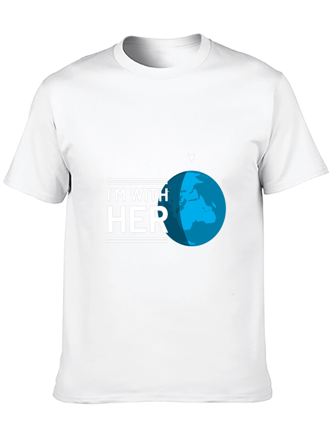 Im With Her Earth Graphic T-Shirt