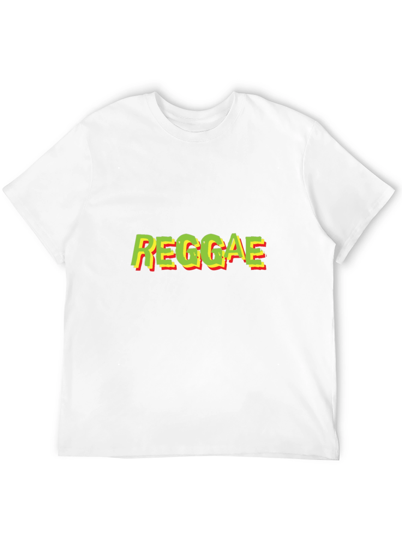 Reggae Text Graphic Black T-Shirt