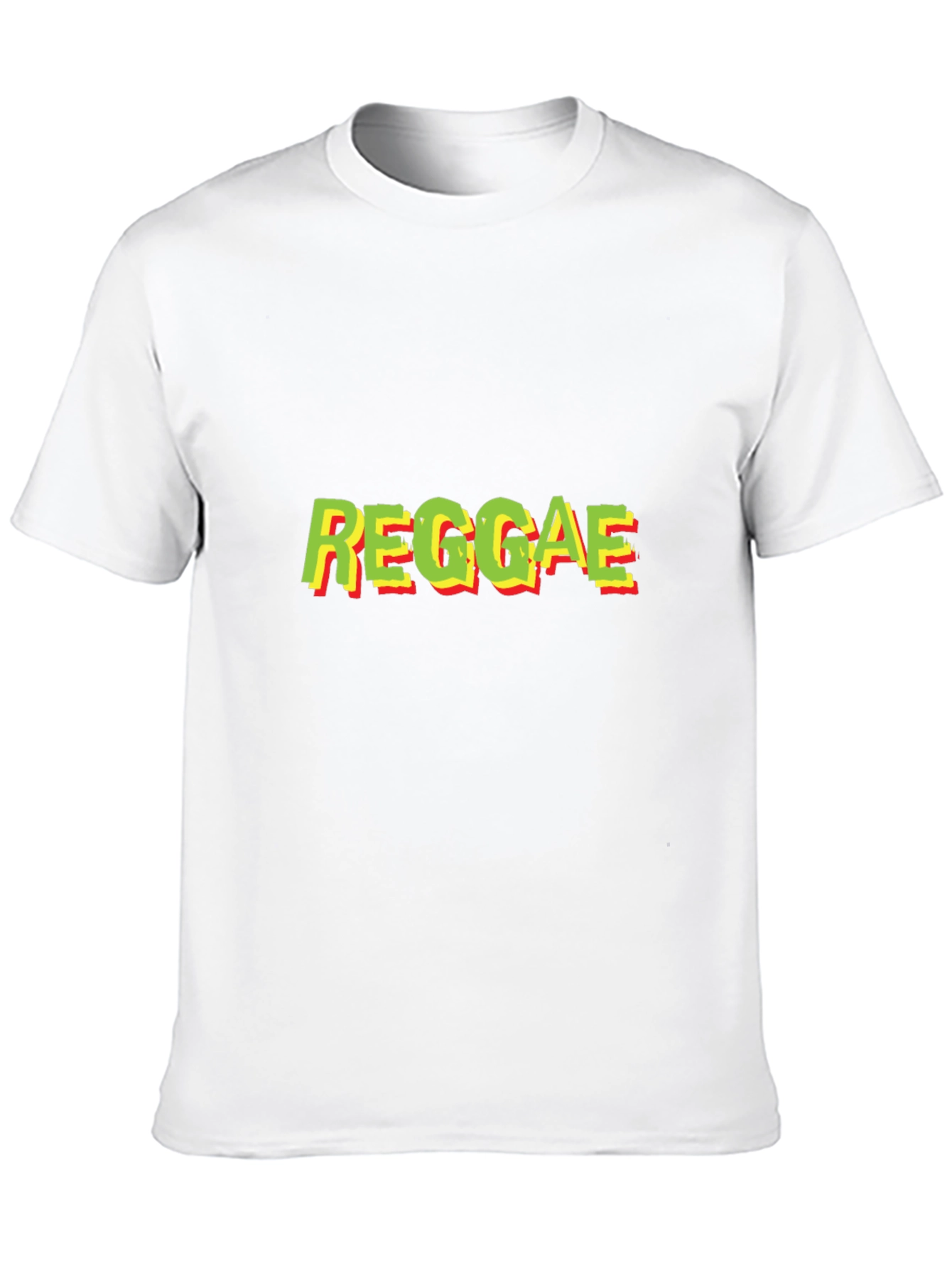 Reggae Text Graphic Black T-Shirt