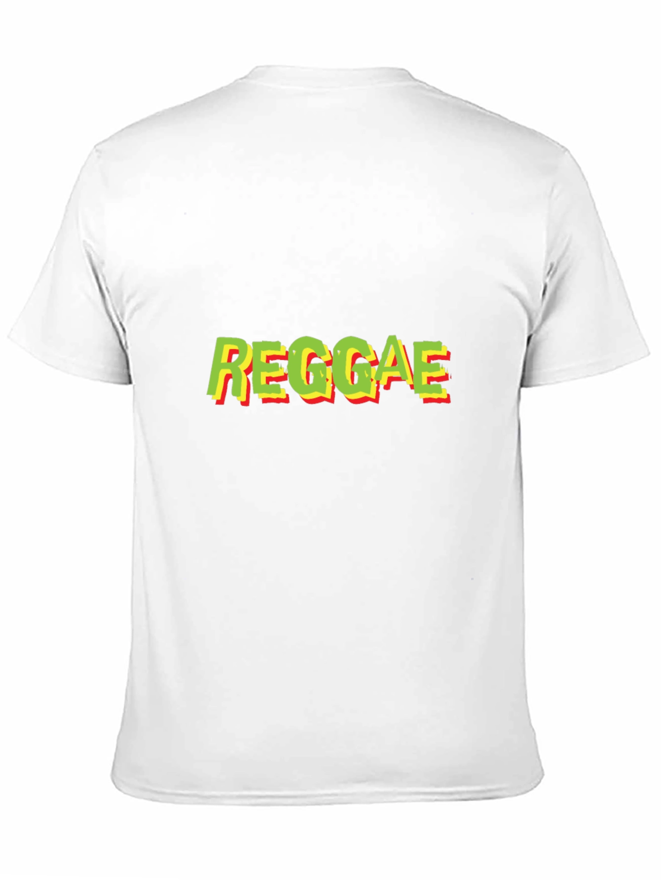 Reggae Text Graphic Black T-Shirt