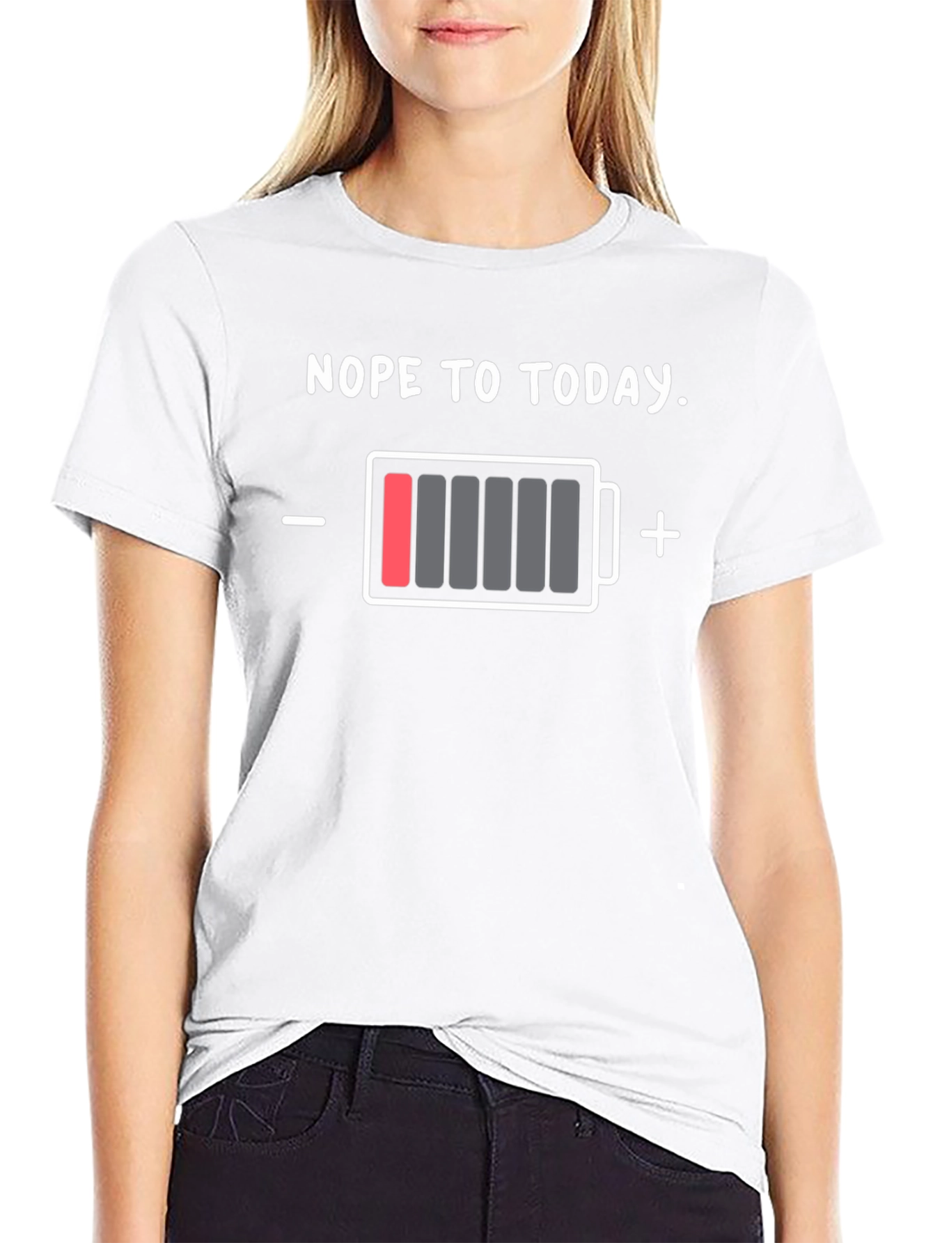 Nope to Today Low Battery Graphic Tee