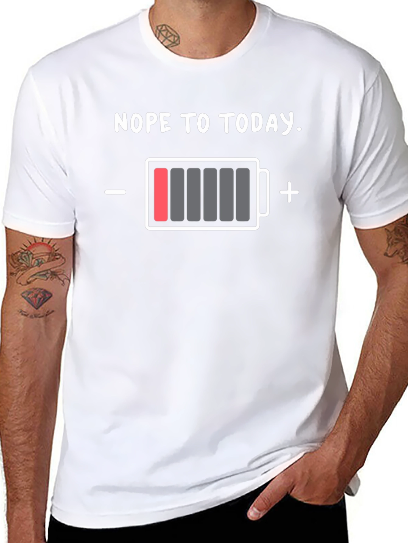 Nope to Today Low Battery Graphic Tee