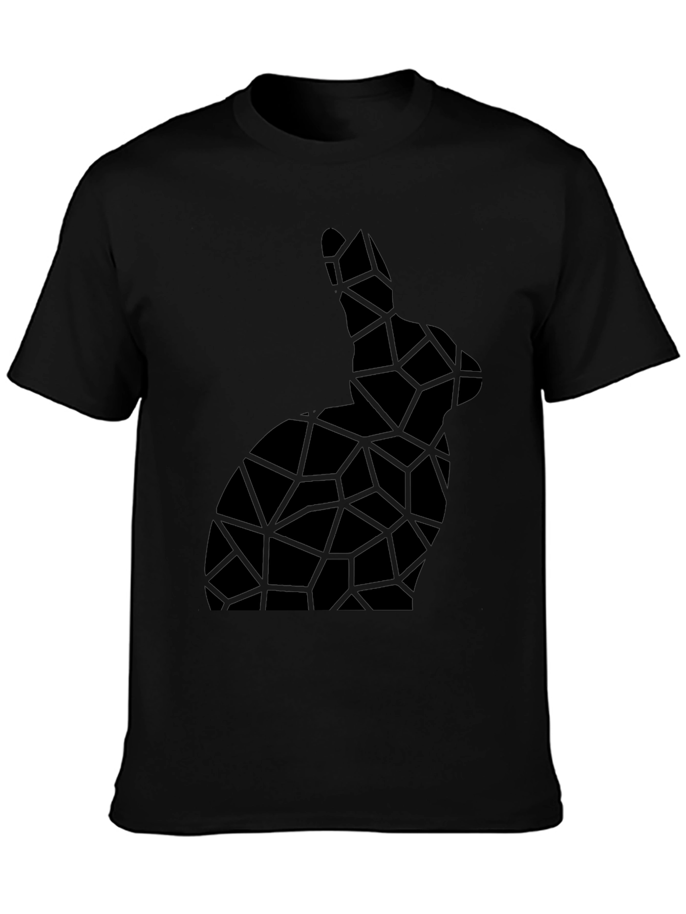Geometric Rabbit Tee - Modern Abstract Bunny Shirt
