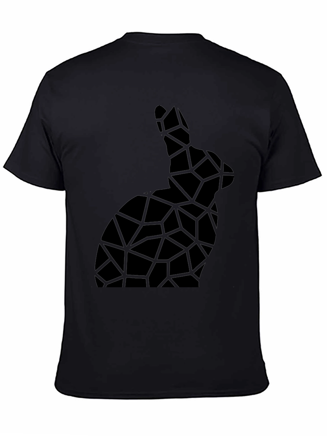 Geometric Rabbit Tee - Modern Abstract Bunny Shirt
