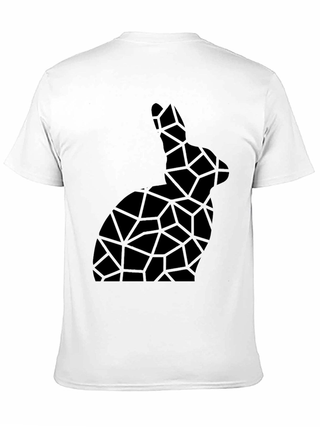 Geometric Rabbit Tee - Modern Abstract Bunny Shirt