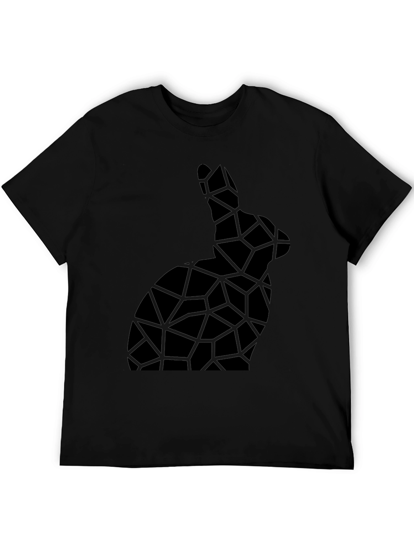 Geometric Rabbit Tee - Modern Abstract Bunny Shirt