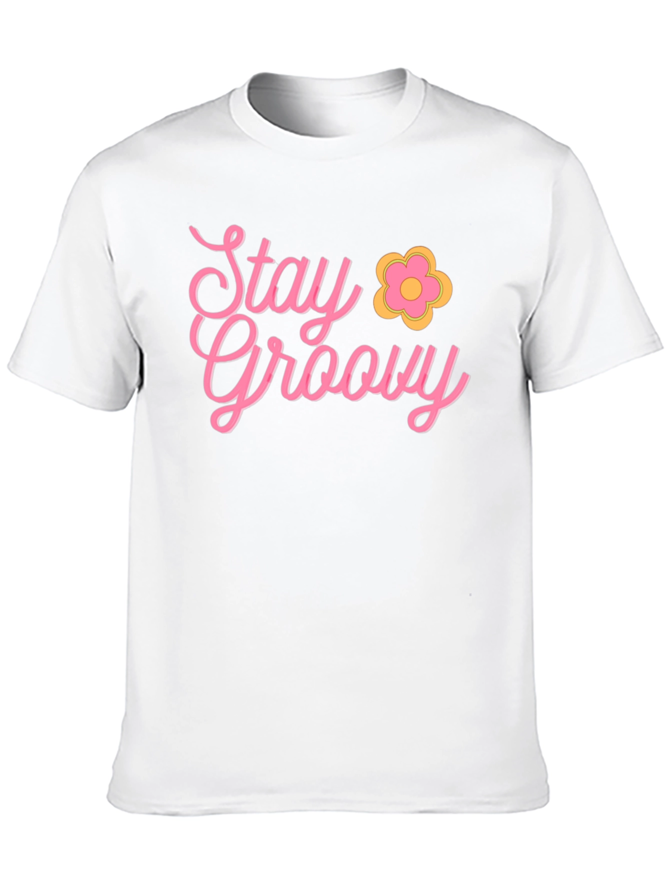 Stay Groovy Retro Black T-Shirt