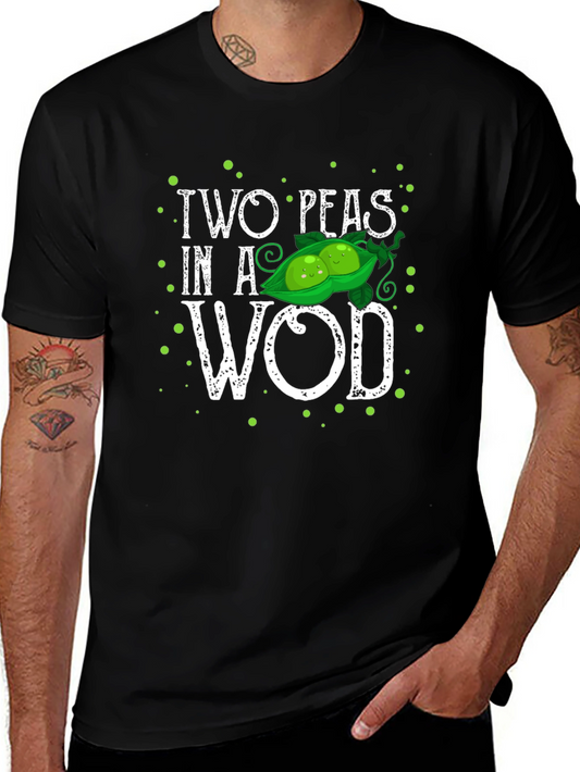 Two Peas in a WOD T-Shirt - Black