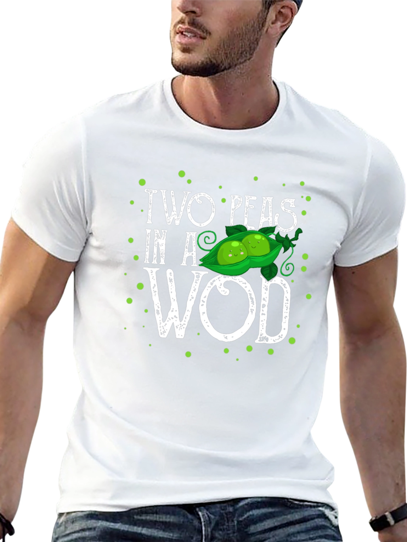 Two Peas in a WOD T-Shirt - Black