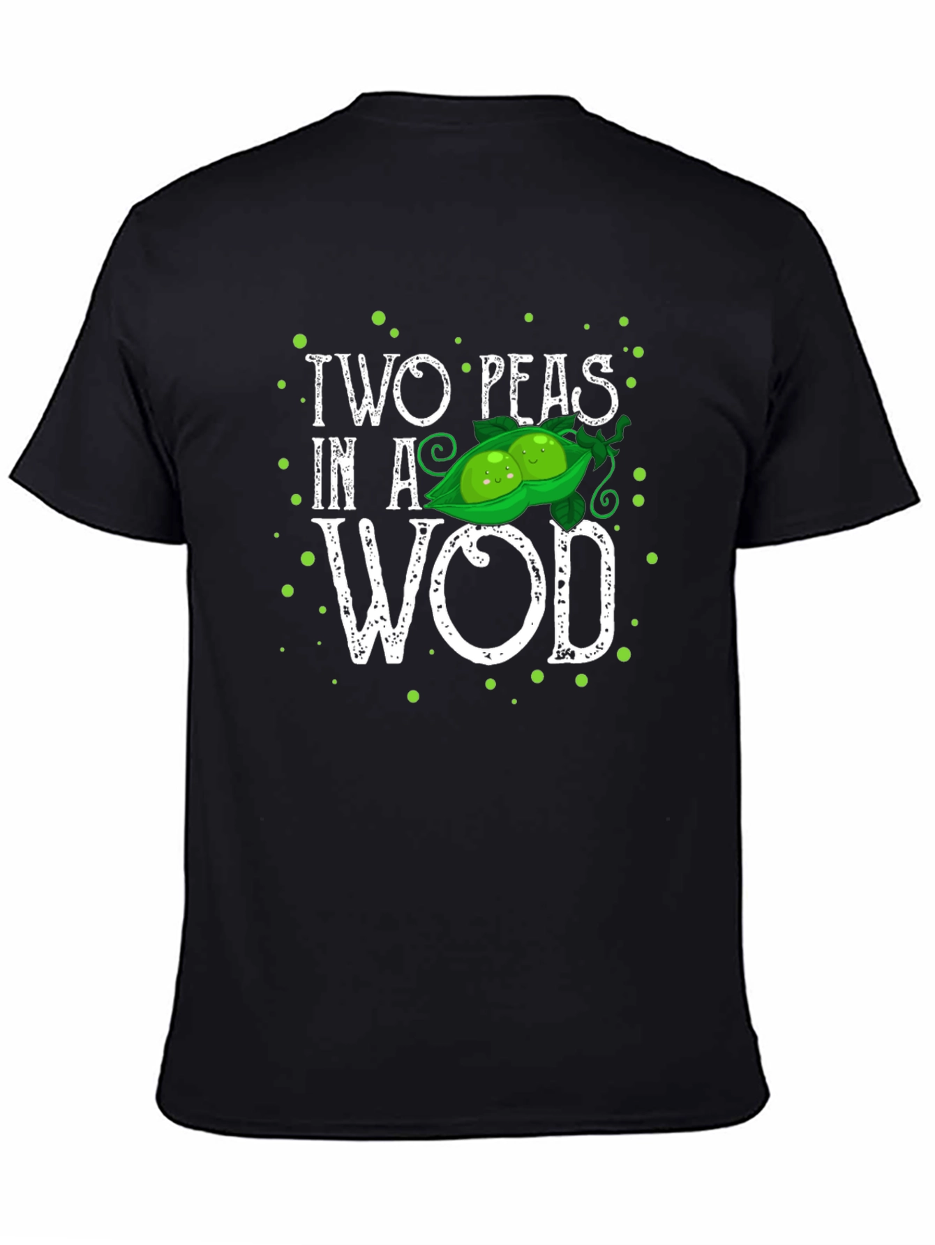 Two Peas in a WOD T-Shirt - Black
