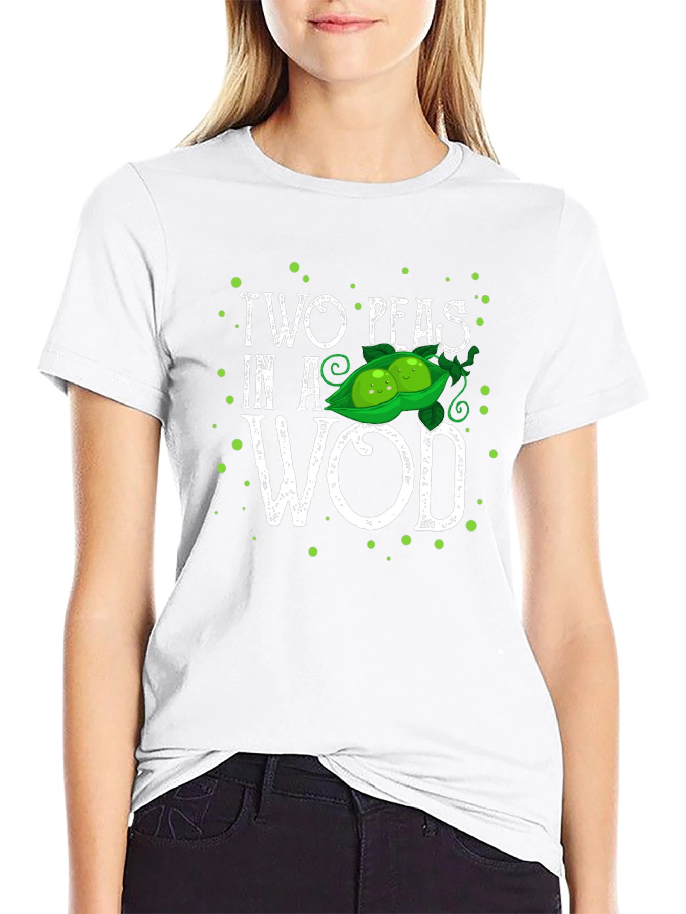 Two Peas in a WOD T-Shirt - Black
