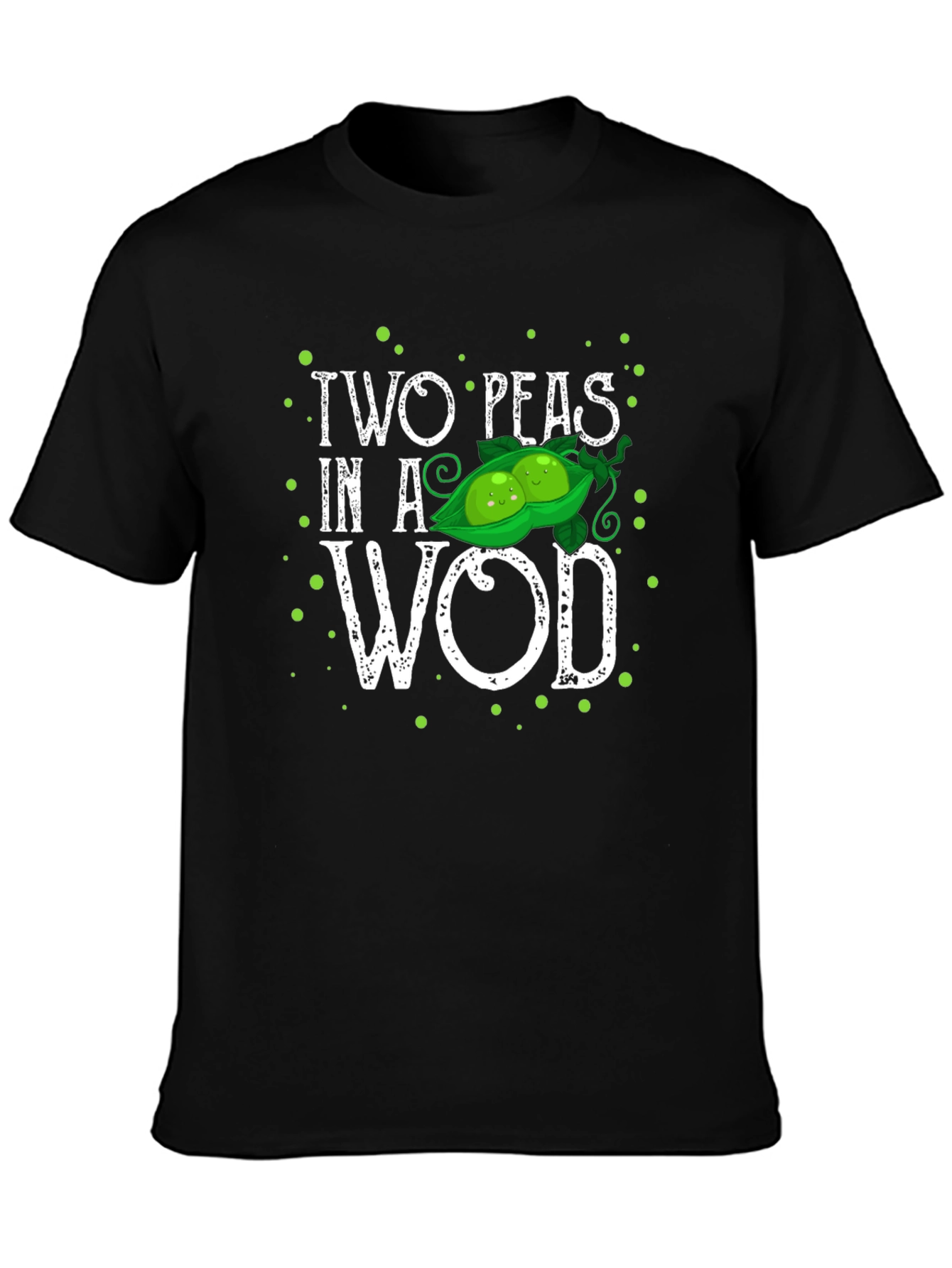 Two Peas in a WOD T-Shirt - Black