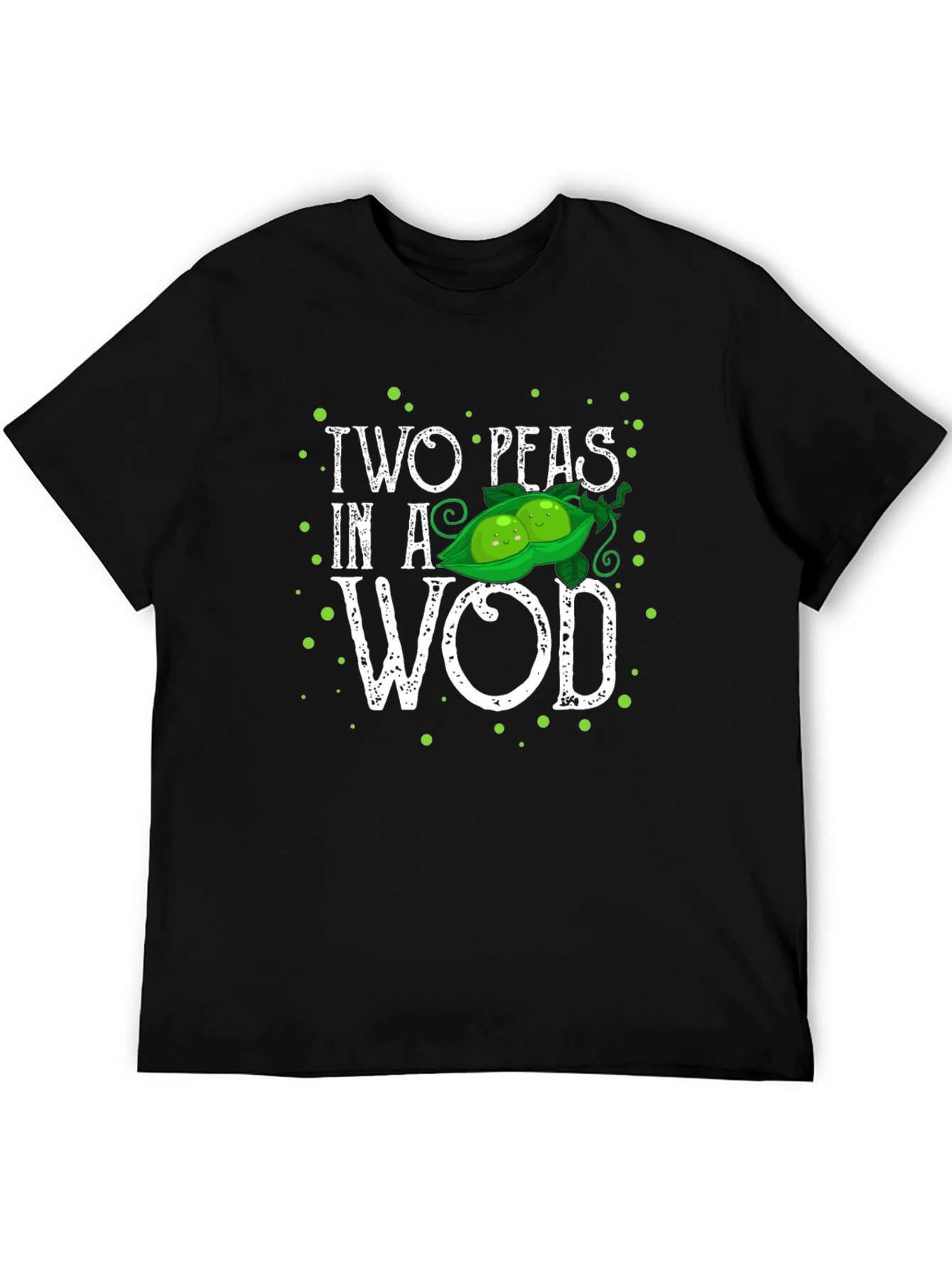 Two Peas in a WOD T-Shirt - Black