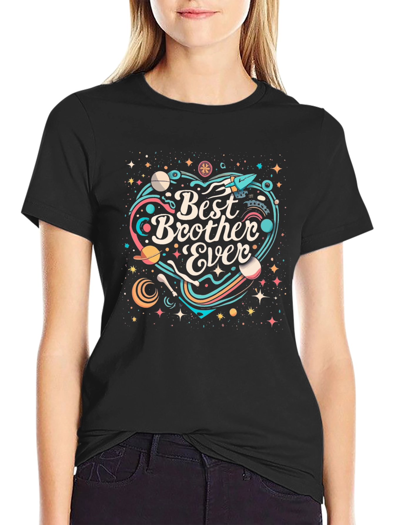 Best Brother Ever Space Graphic Tee