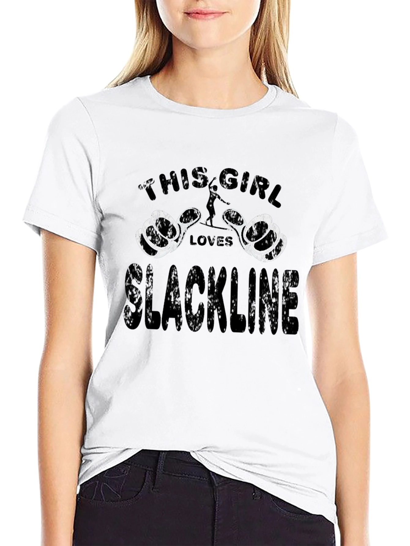 This Girl Loves Slackline - Unisex T-Shirt
