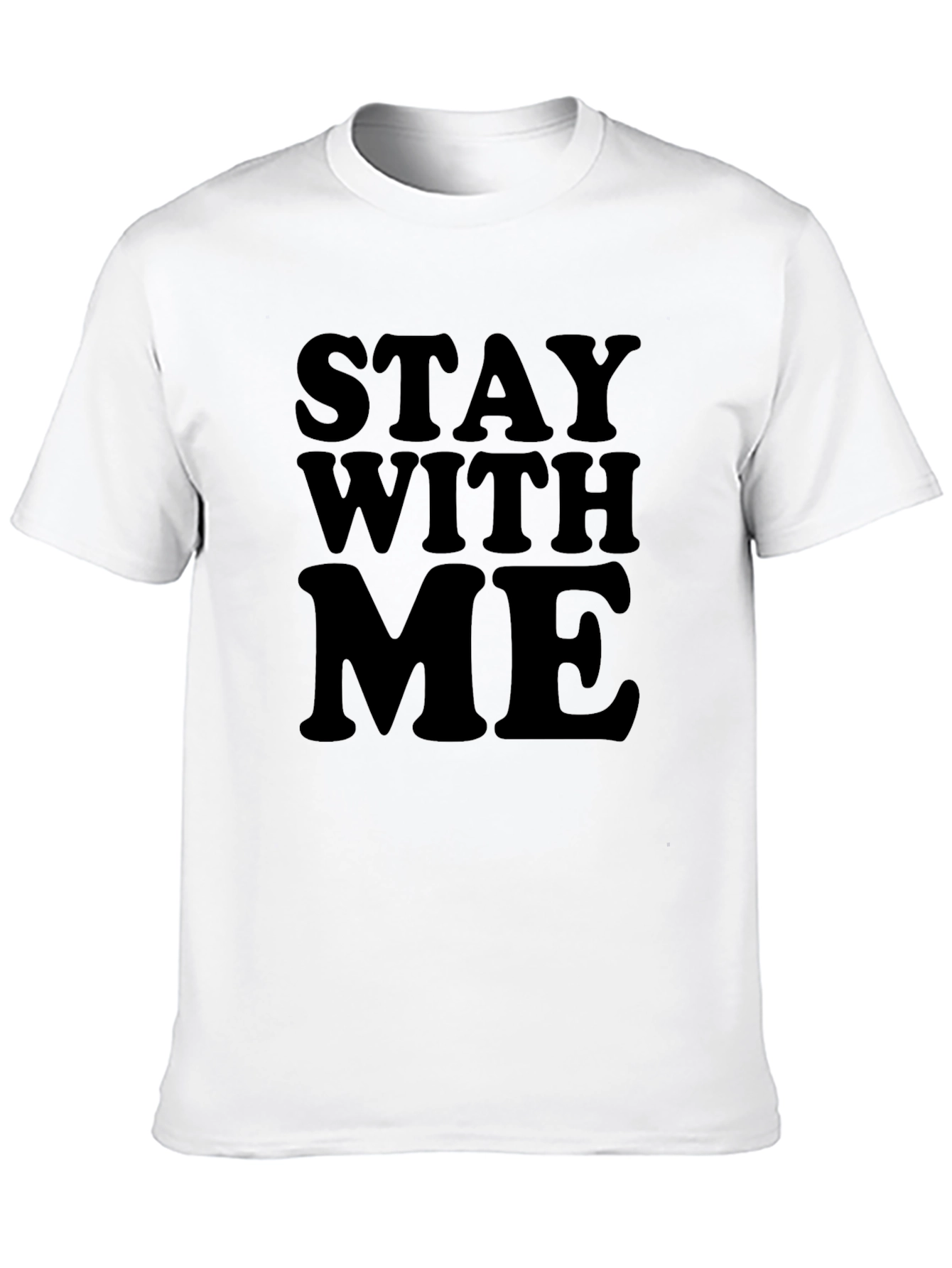 Stay With Me Black Graphic Tee
