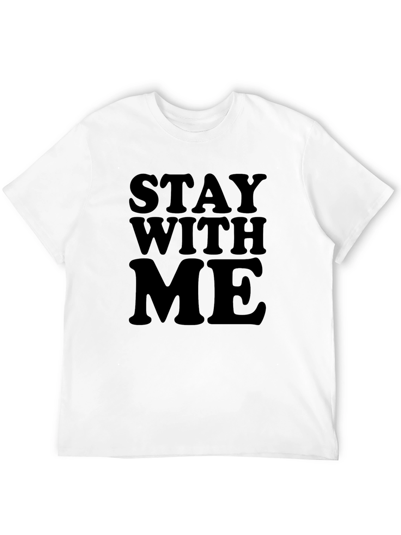 Stay With Me Black Graphic Tee