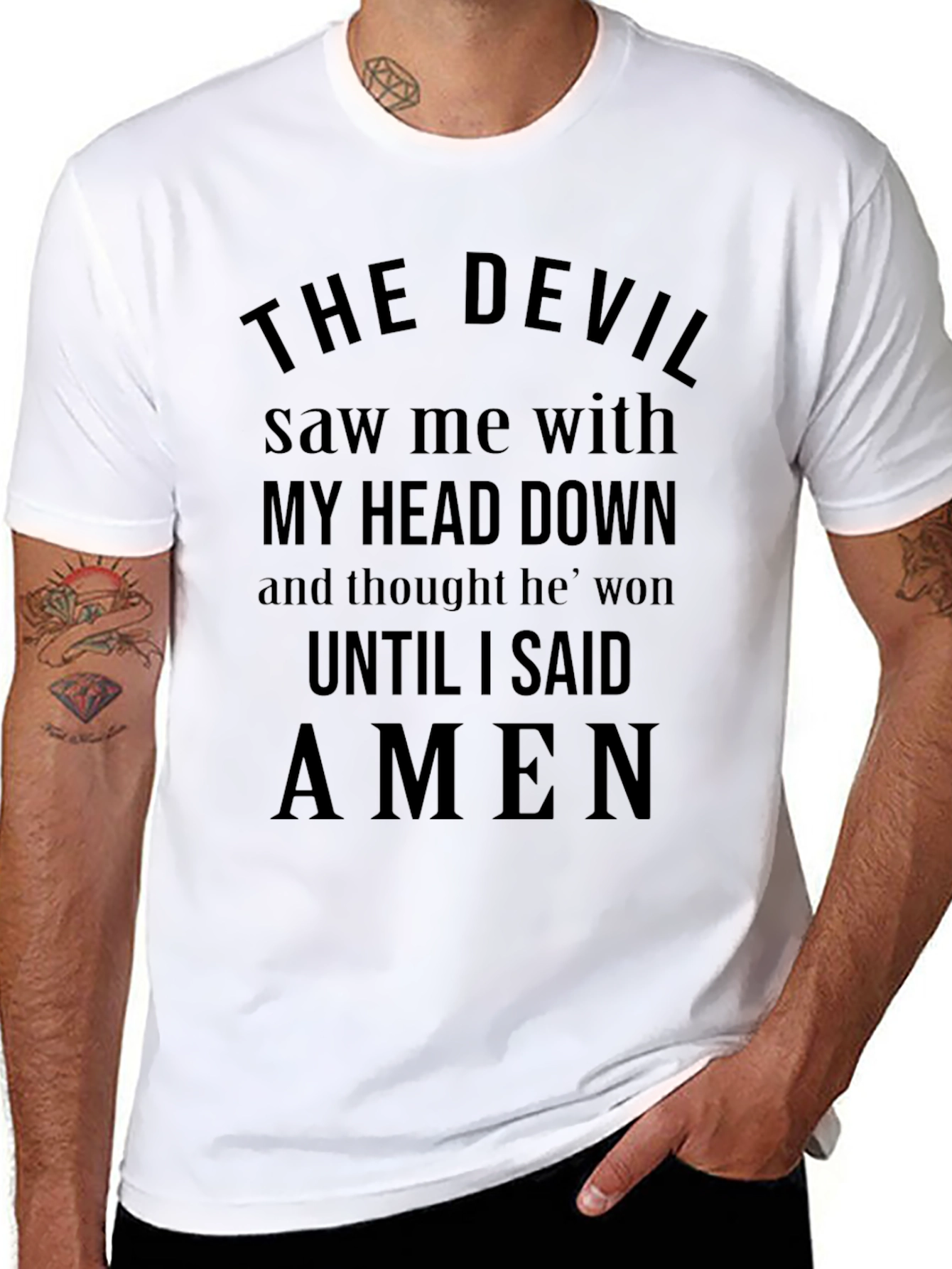 The Devil Saw Me Christian T-Shirt