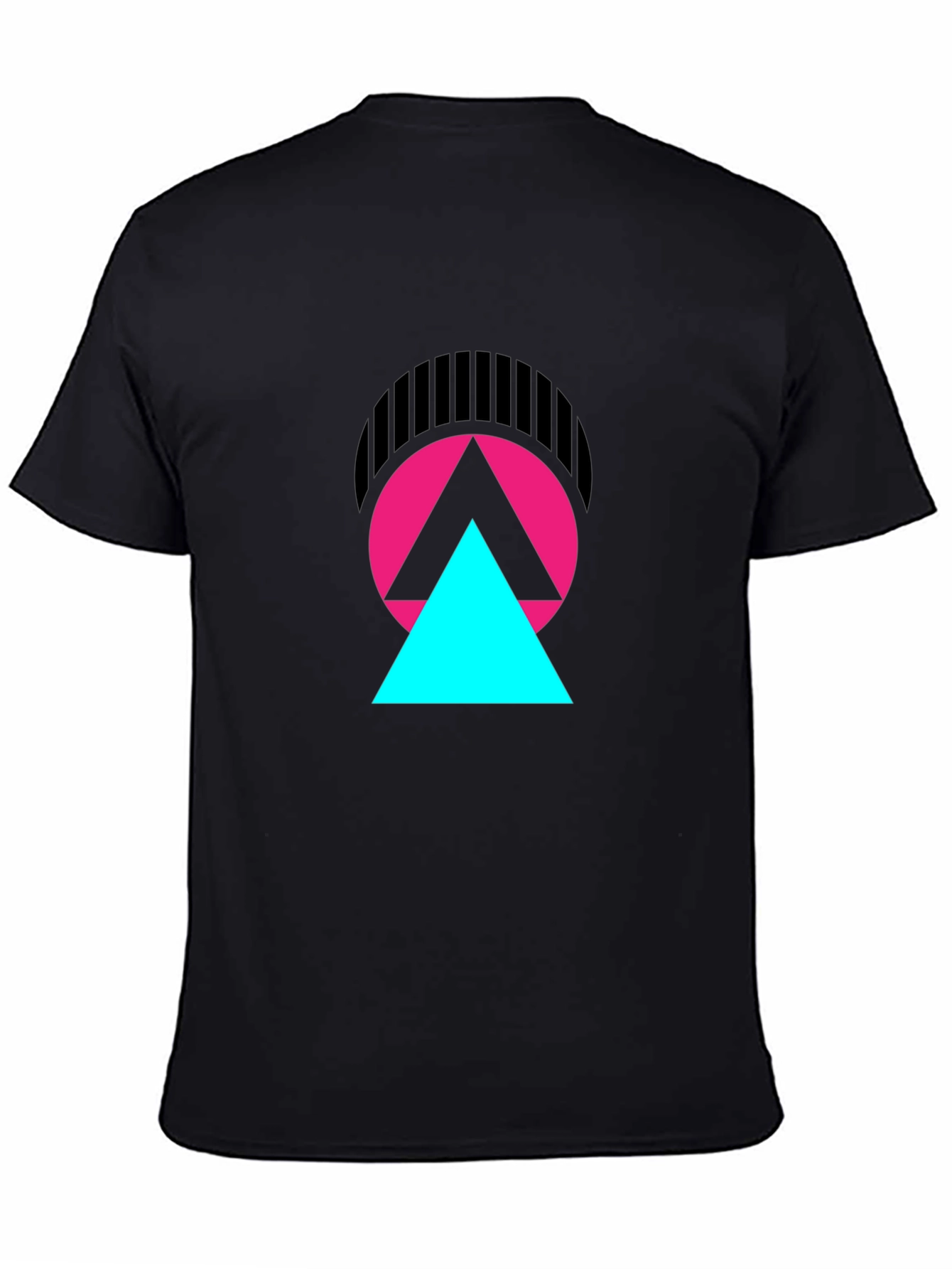 Abstract Geometric Graphic T-Shirt - Modern Design